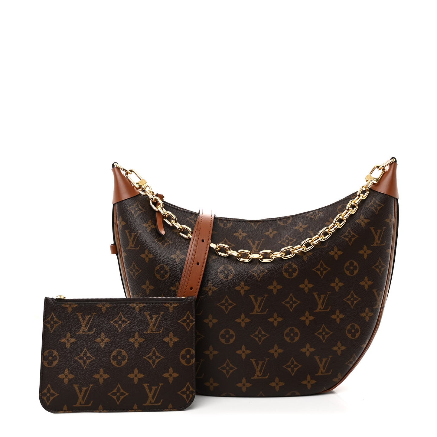 Reverse Monogram Loop Hobo