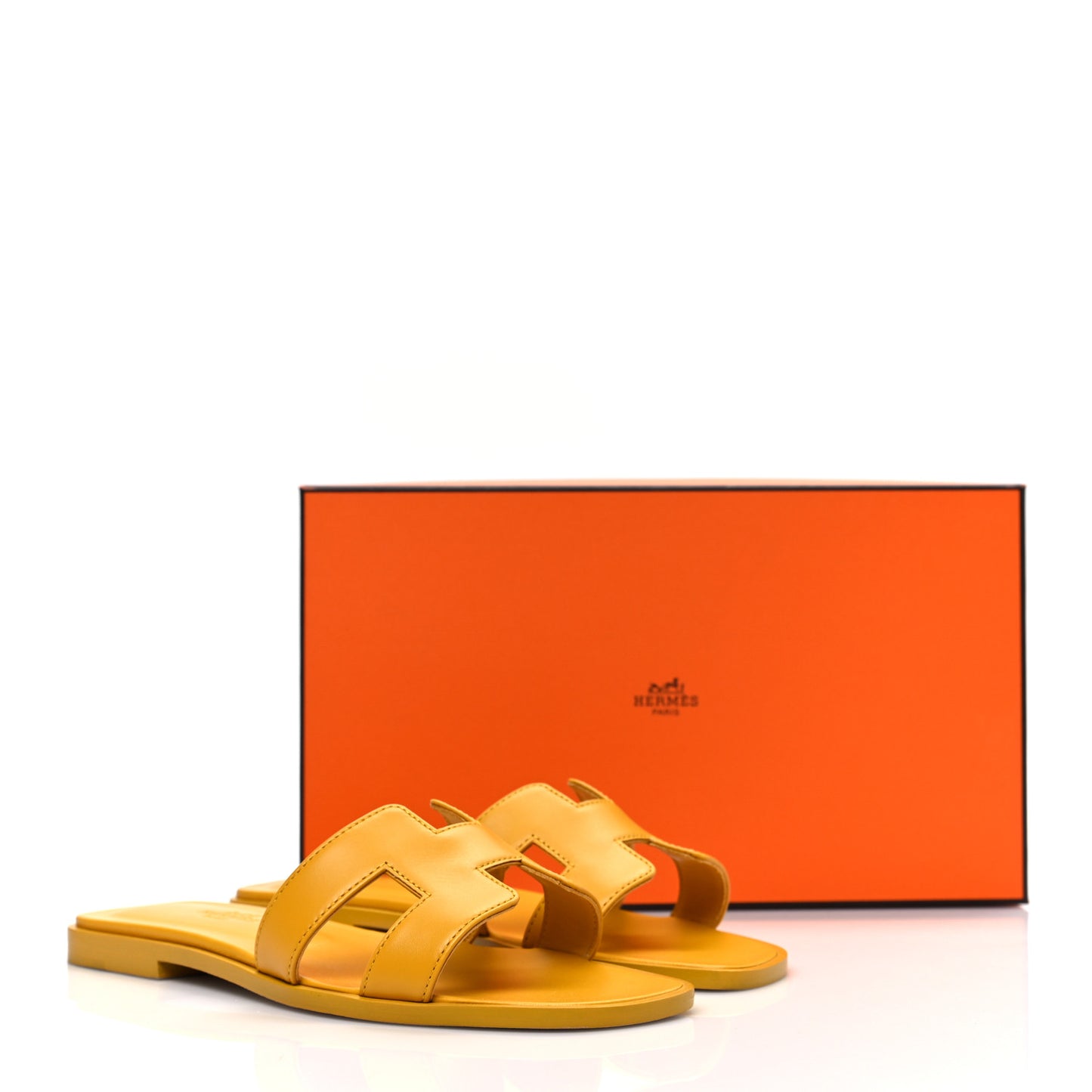Calfskin Oran Sandals 36 Jaune Topaze