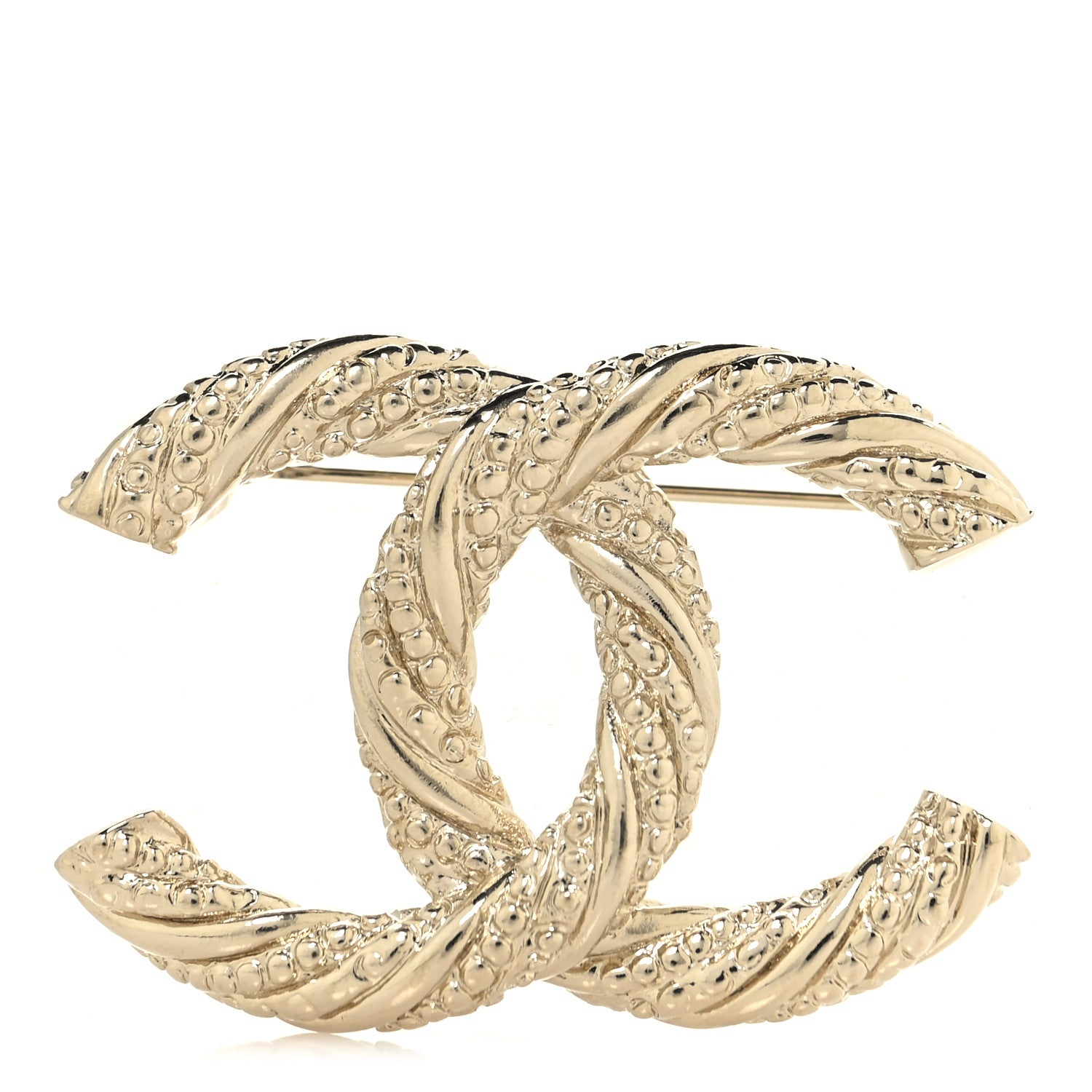 Chanel Twisted CC Brooch Light Gold 1846798 – FASHIONPHILE