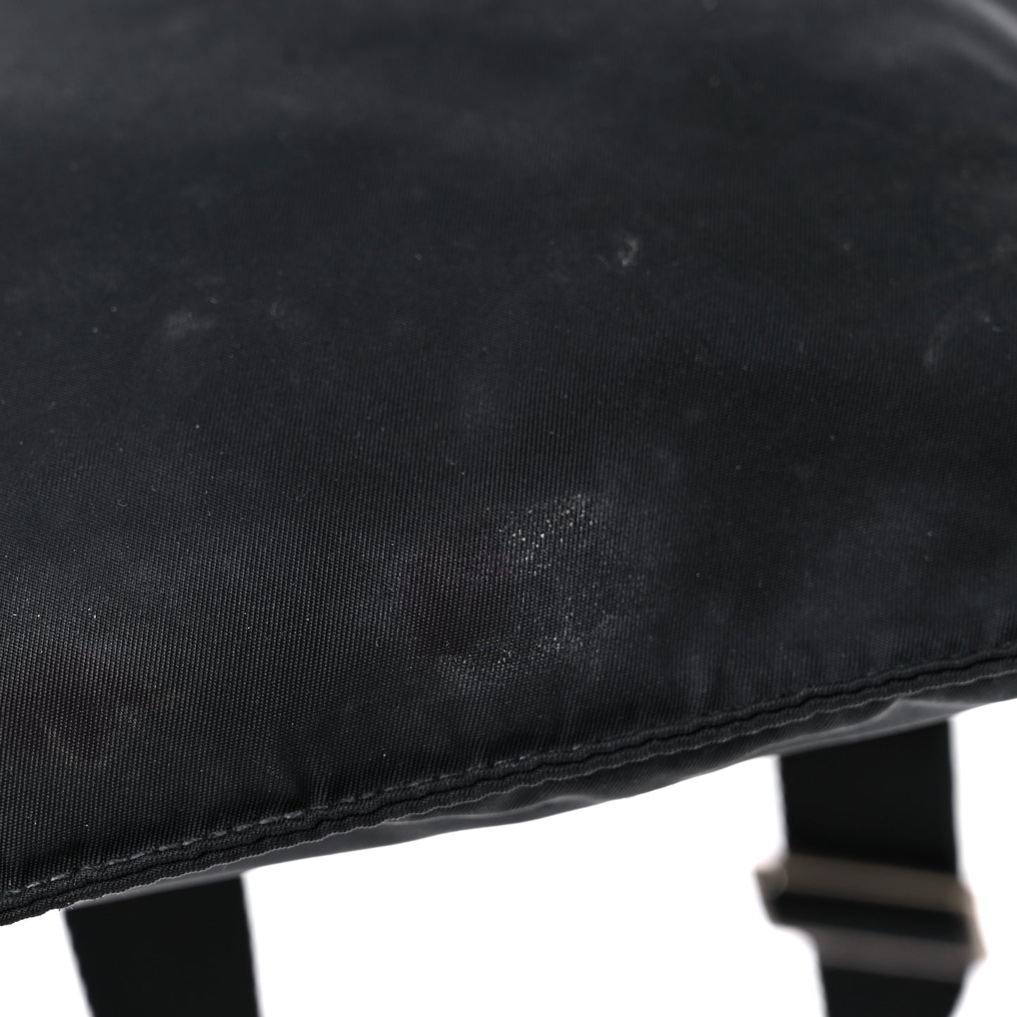Nylon Vela Flat Messenger Bag Black