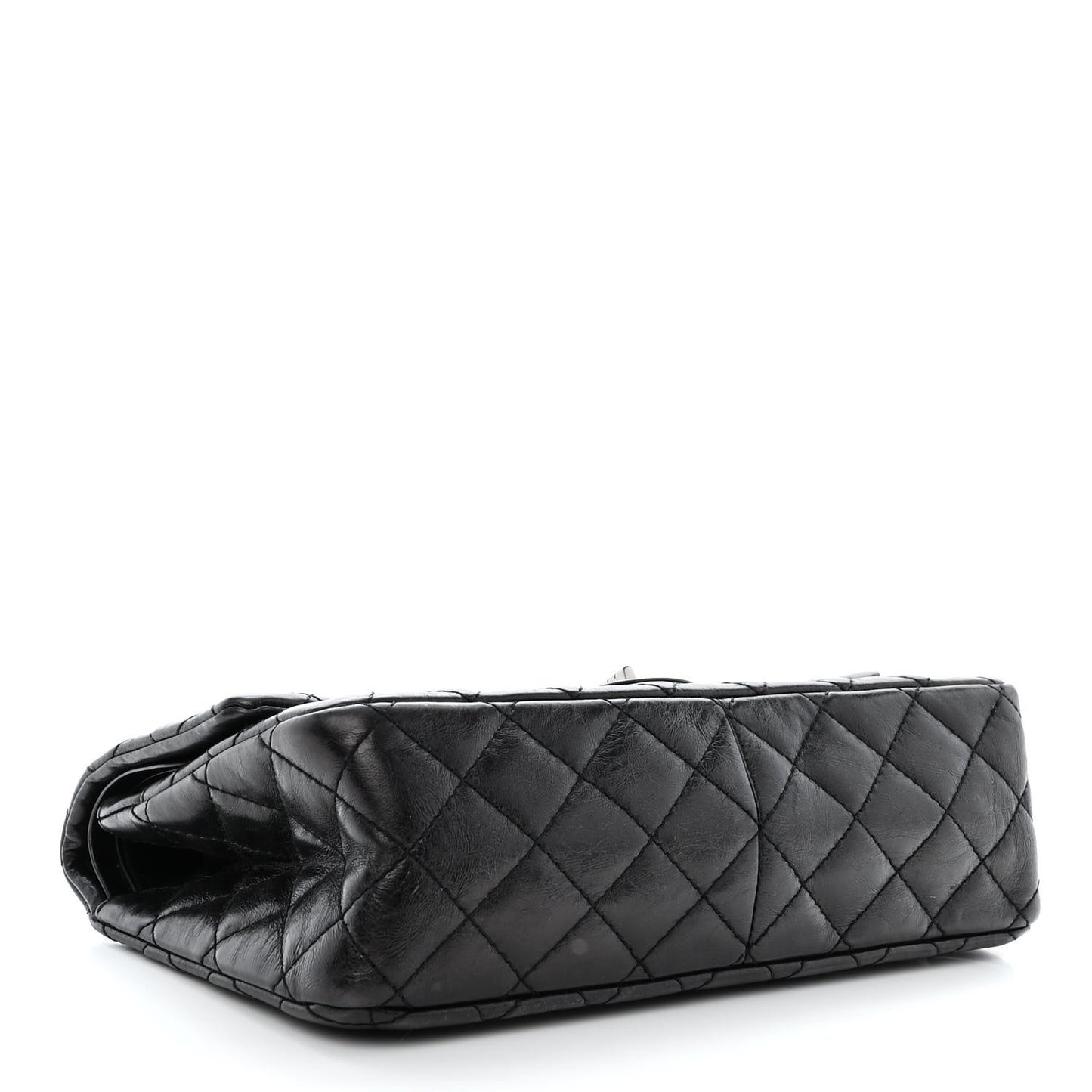 Aged Calfskin Quilted 2.55 Reissue 226 Flap Black