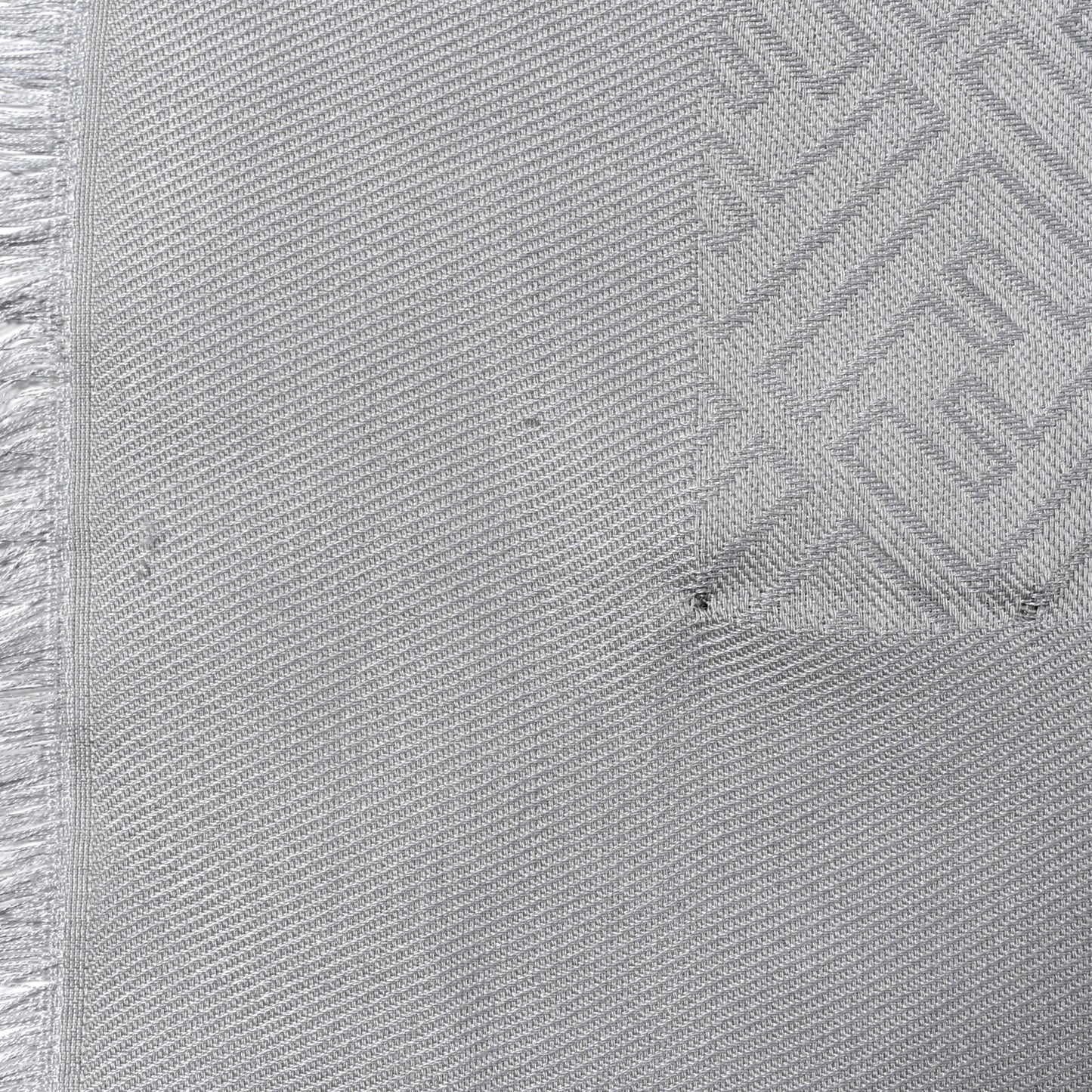 Silk Wool FF Shawl Grey