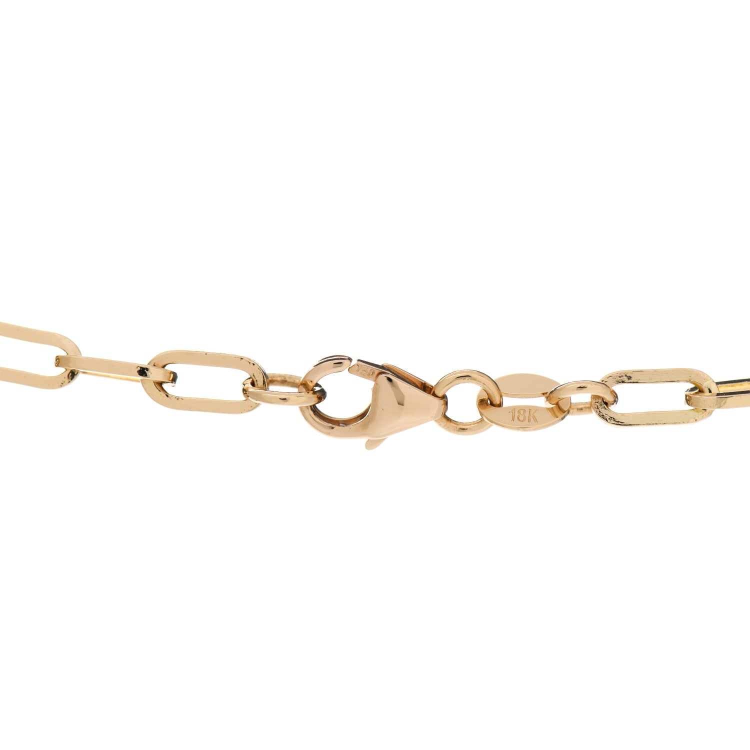 Foundrae 18K Yellow Gold Diamond Internal Compass Refined Clip Extension Chain Necklace 5 of 7