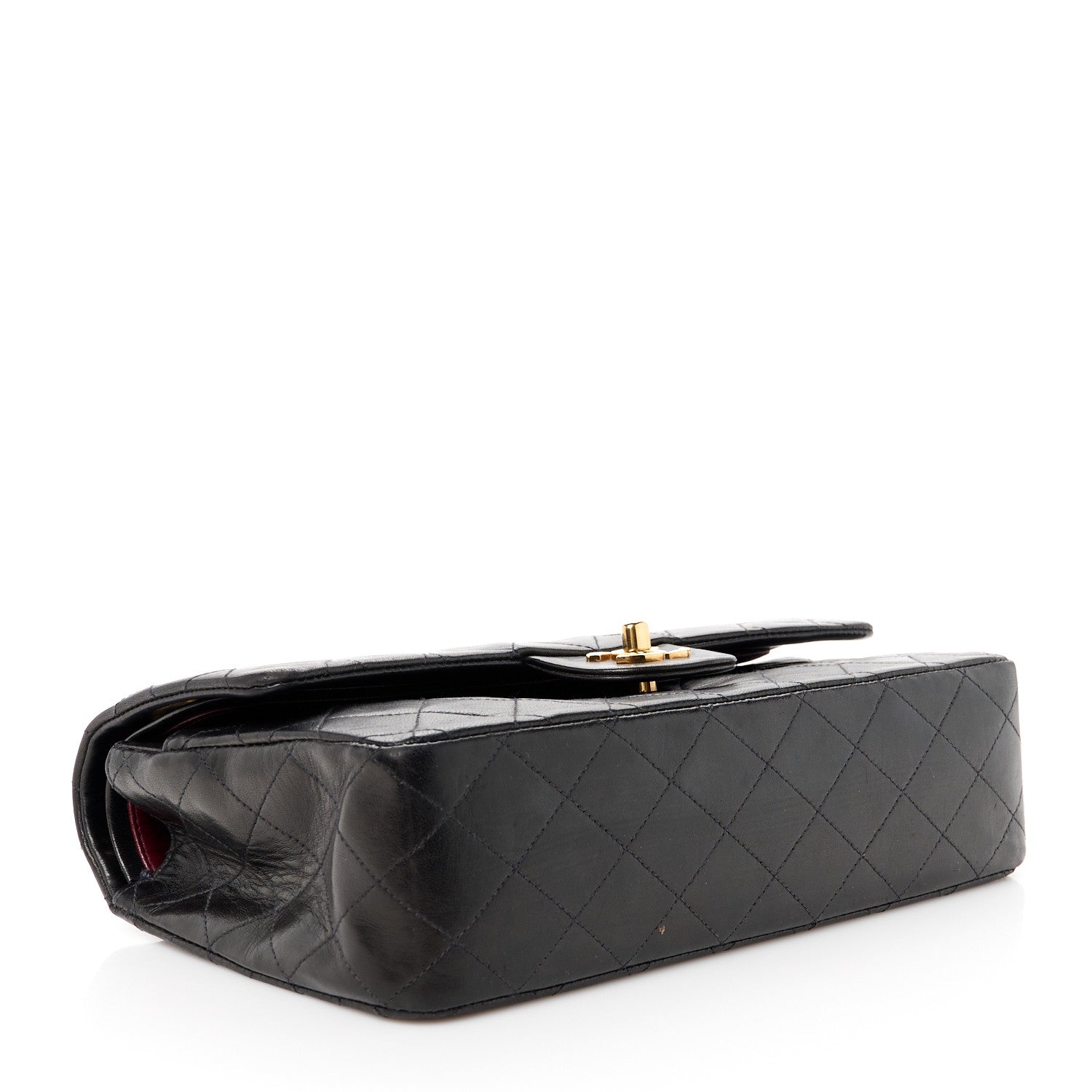 Chanel Lambskin Quilted Medium Double Flap Black 4 of 12