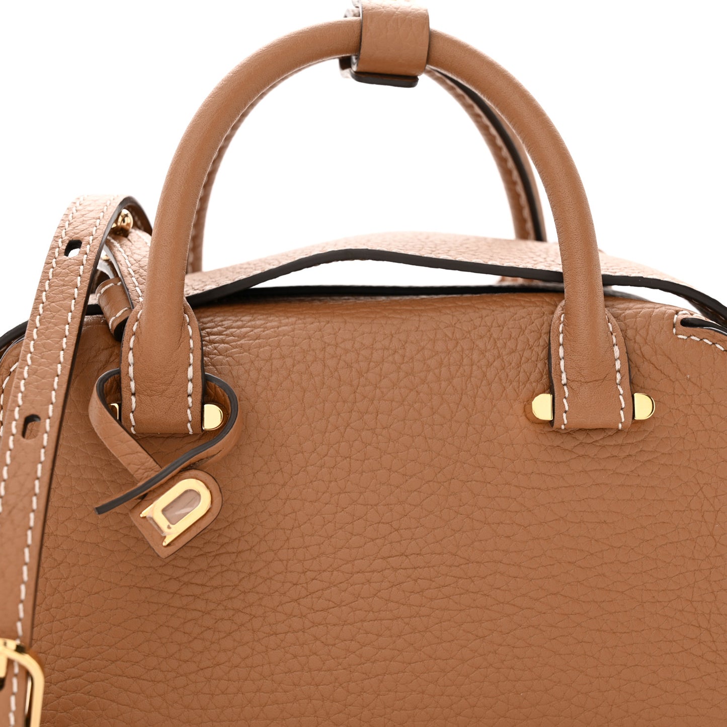 Taurillon Soft Nano Cool Box Satchel Vegetal Ivory