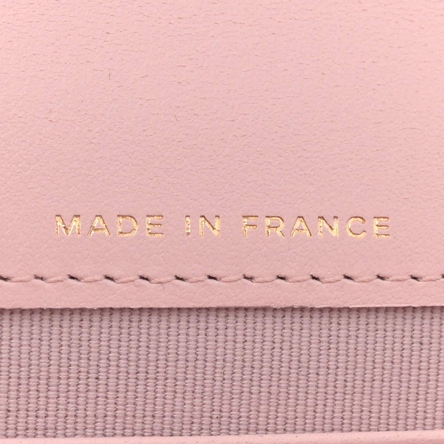 Shiny Caviar Quilted Flap Charm Wallet On Chain WOC Light Pink