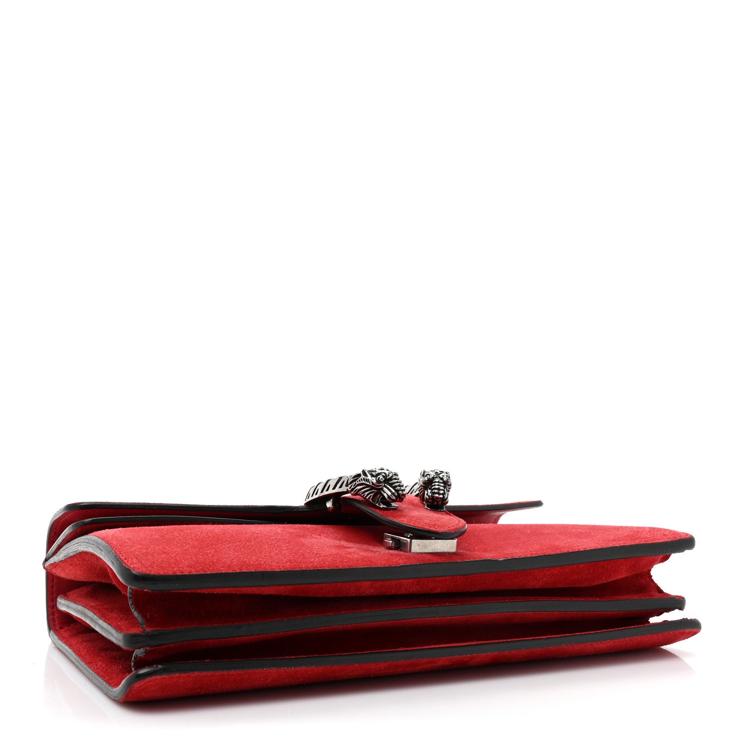Gucci Suede Vitello Velvet Small Dionysus Shoulder Bag Vulcanic Red 4 of 15