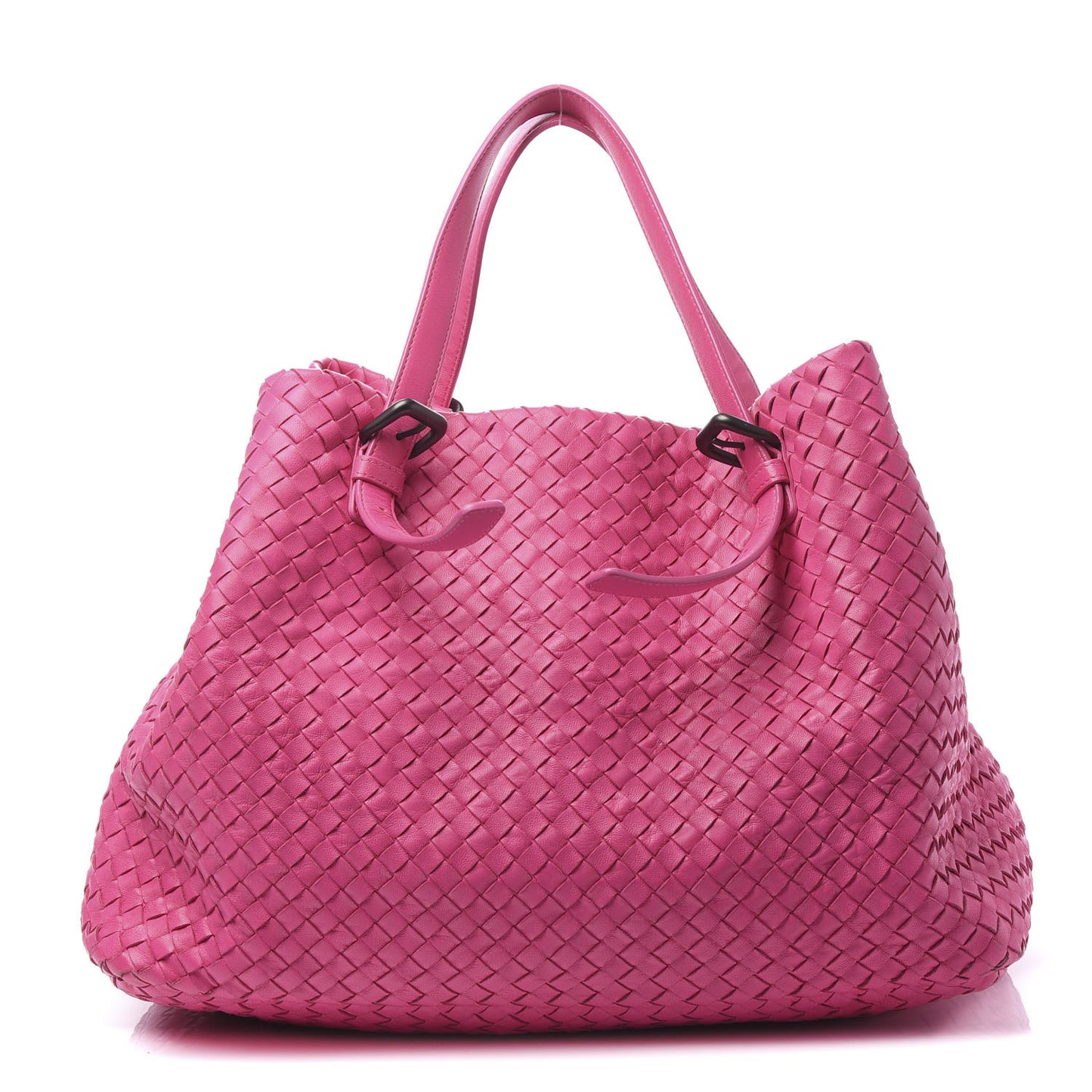 Nappa Intrecciato Large Seamless Tote Fuchsia