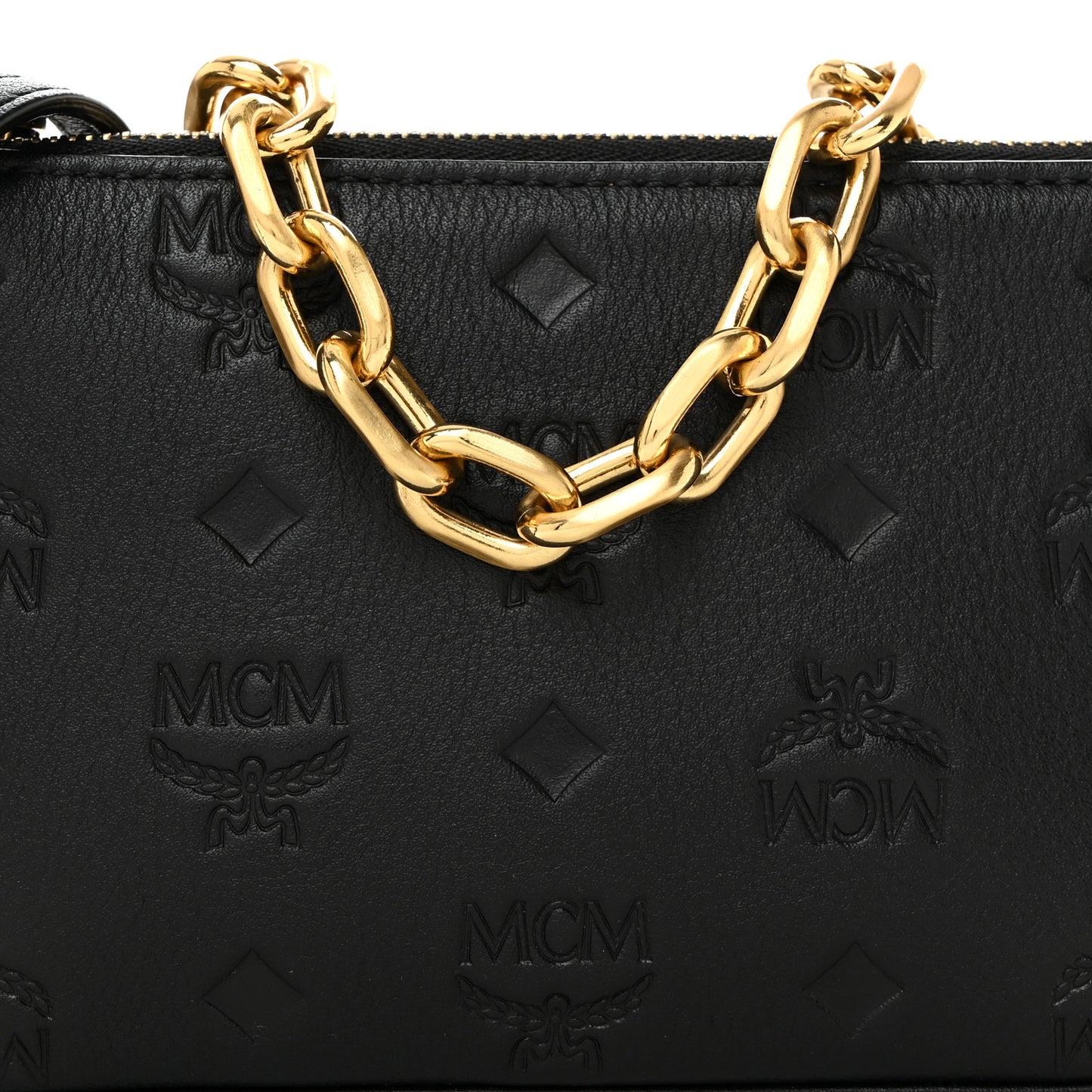 Calfskin Monogram Mini Aren Pouch Black