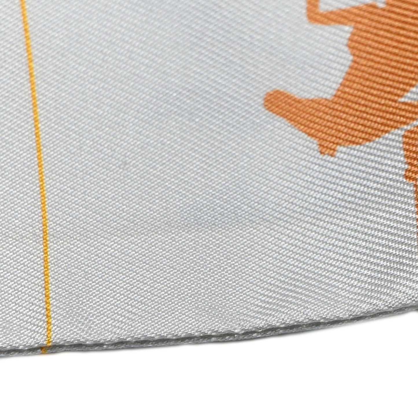 Silk Parade CG Twilly Gris Perle Vert Jaune