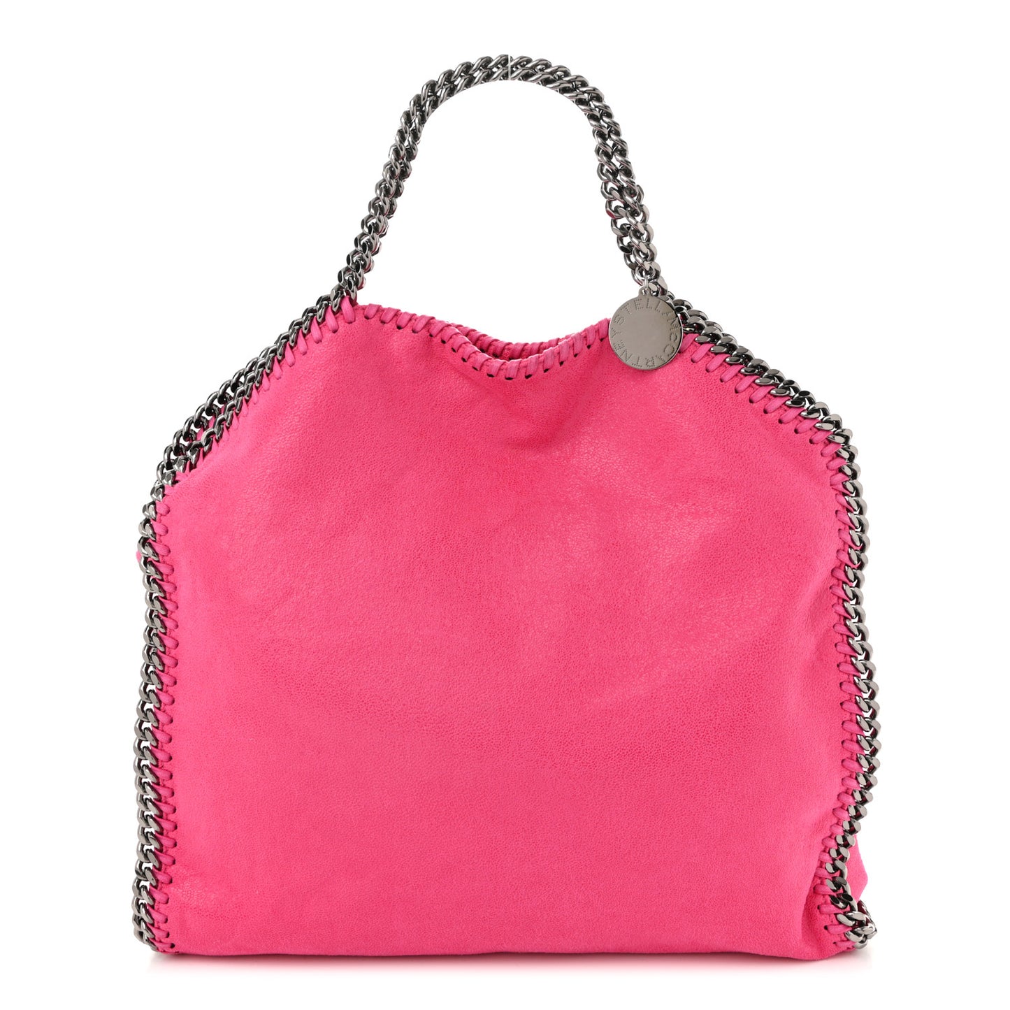 Shaggy Deer Small Falabella Tote Hot Pink