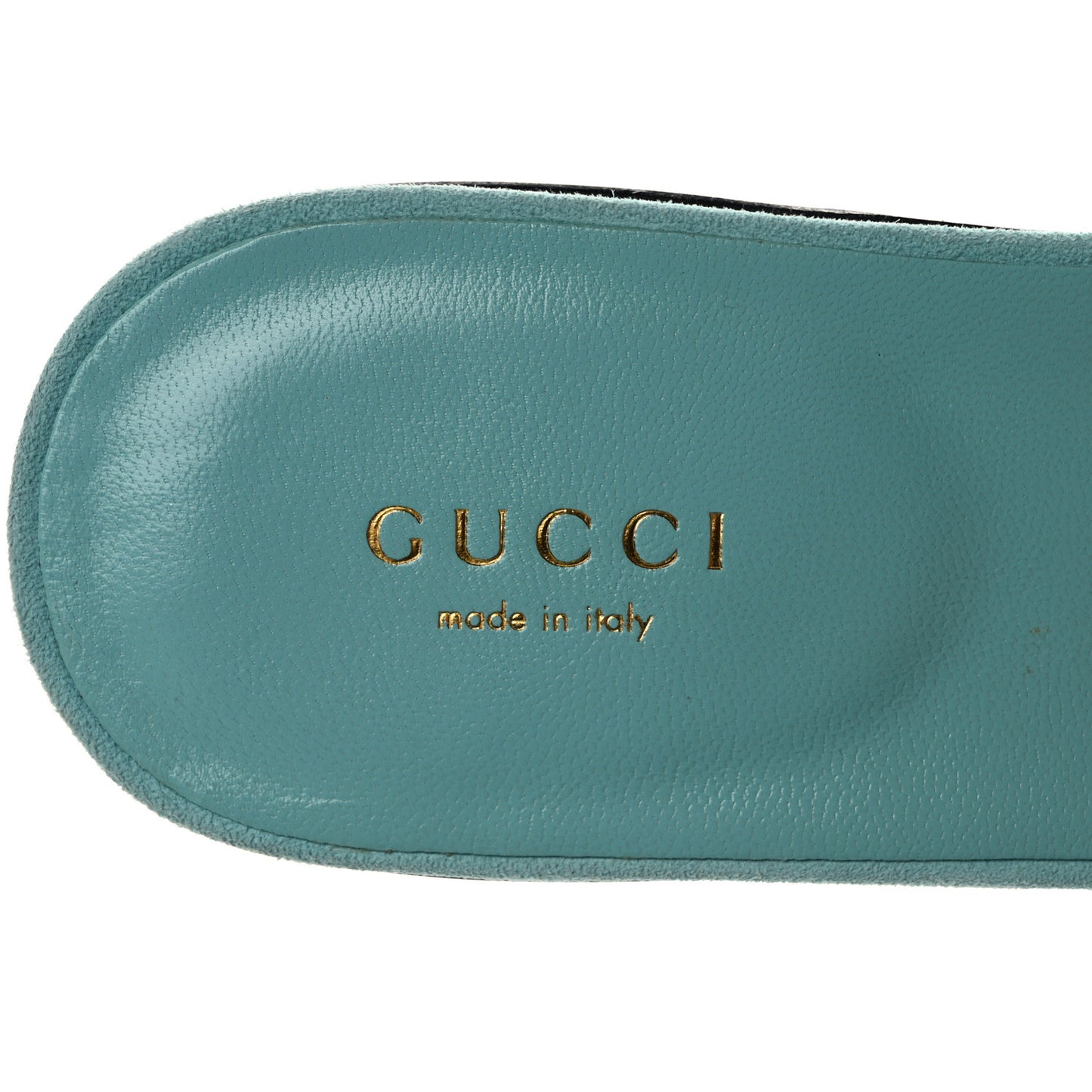 Kid Scamosciato Interlocking G Cut Out Slide Sandals 38 Banana