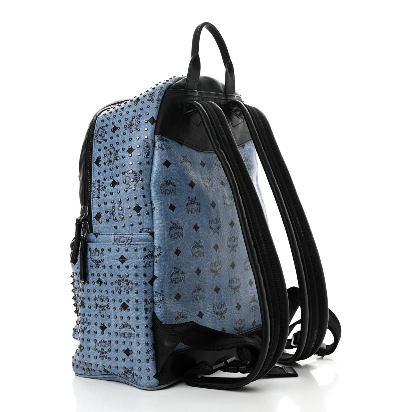 Visetos Studded Medium Backpack Blue