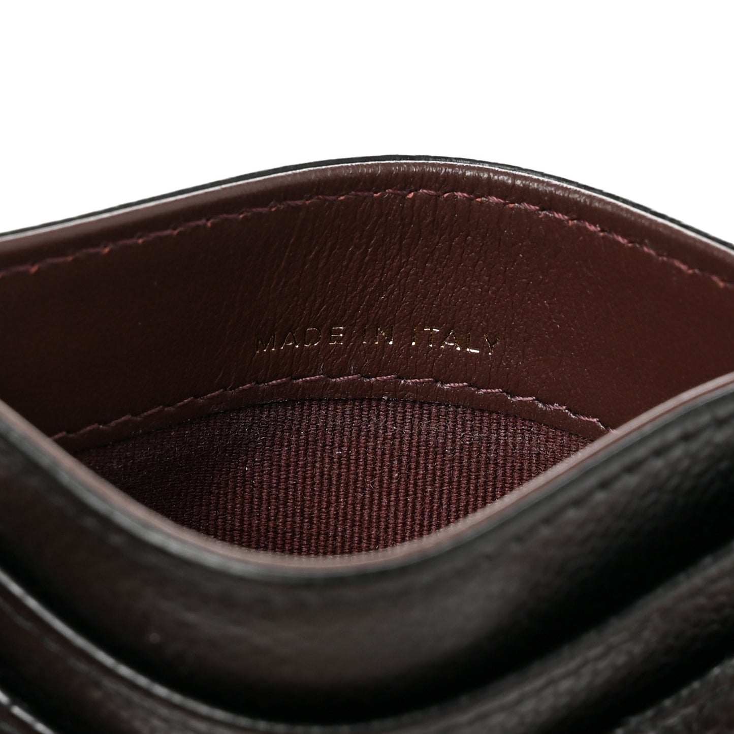 Caviar Quilted Card Holder Black