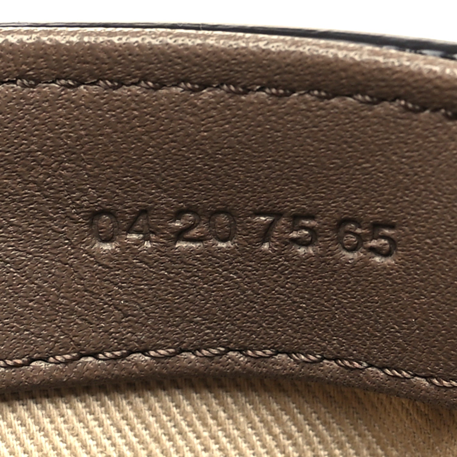 Chloe Calfskin Crocodile Embossed Mini C Double Carry Army Green 7 of 12