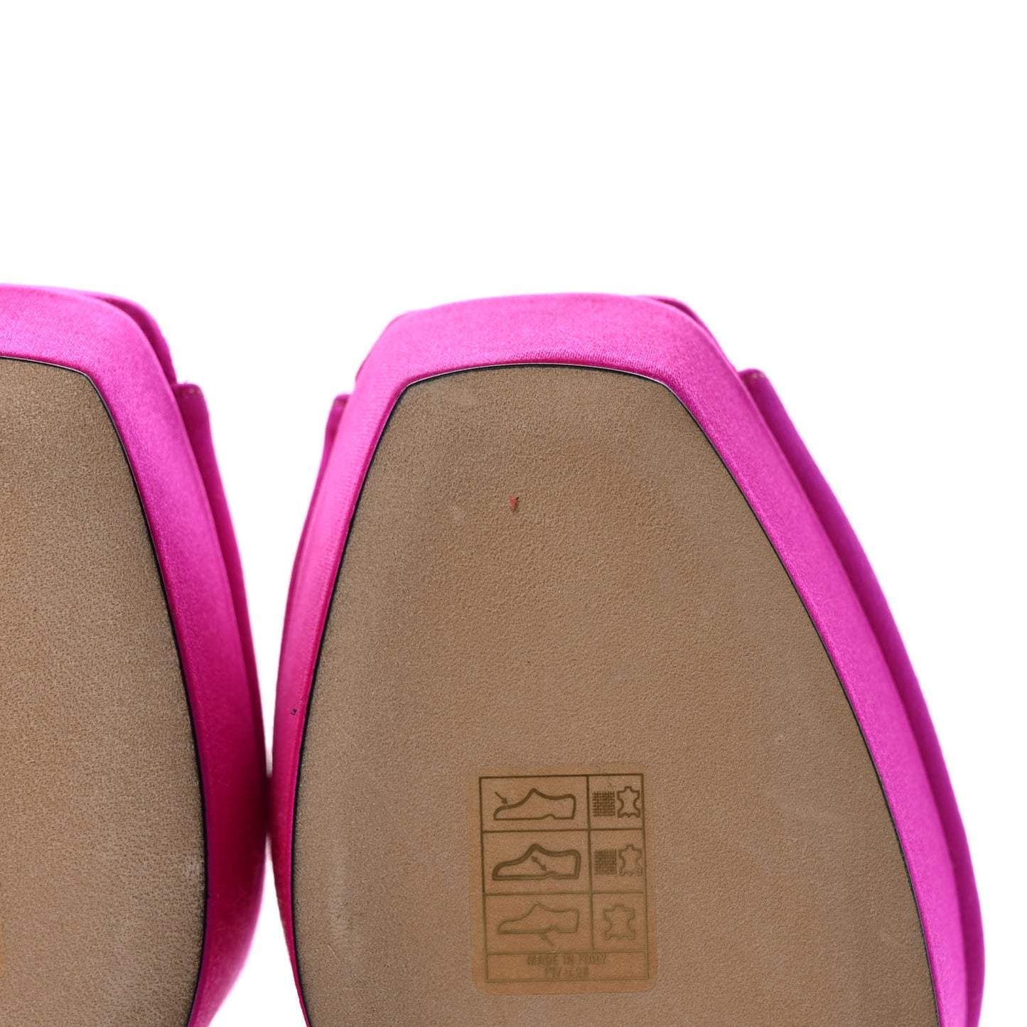 Satin Socorie 120 Sandals 37 Fuchsia White