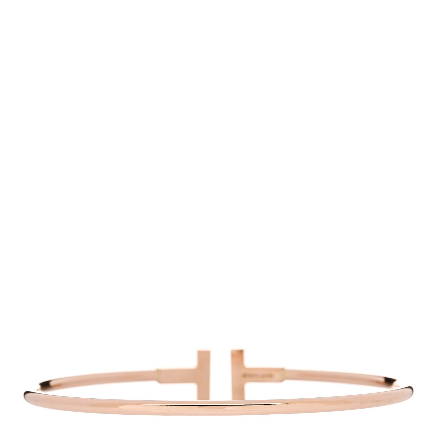 18K Rose Gold T Wire Bracelet