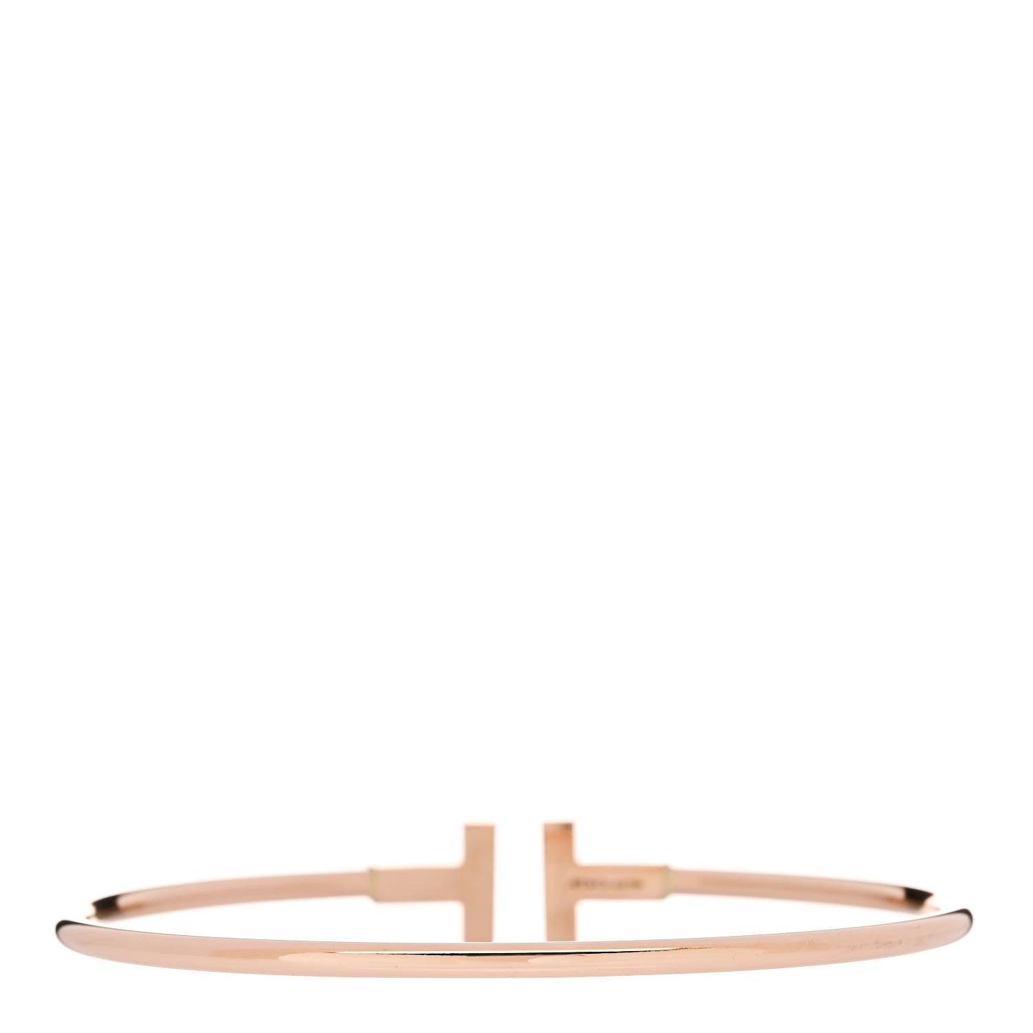 Tiffany 18K Rose Gold T Wire Bracelet 2 of 3