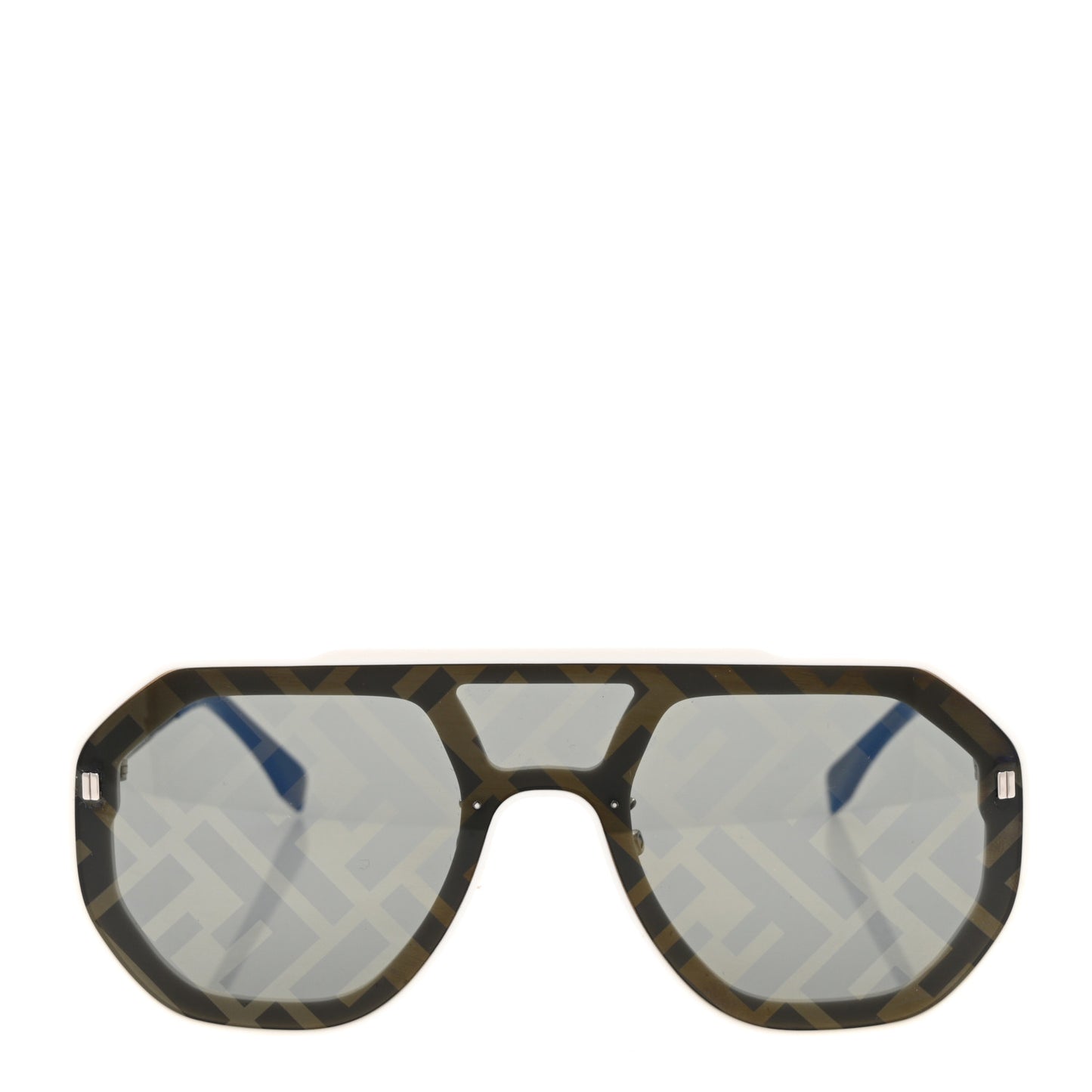 Acetate FF Aviator Sunglasses FE40006U Black Blue