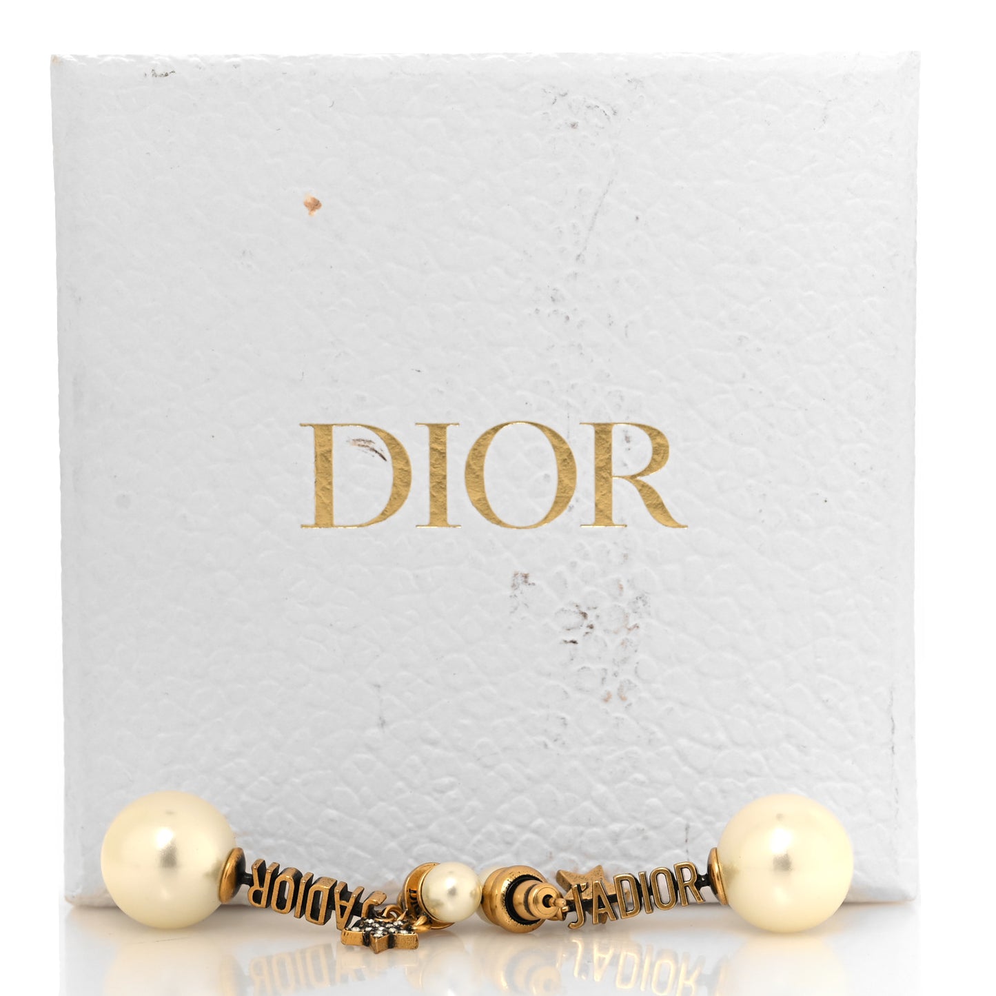 Pearl J'Adior Tribal Earrings Gold