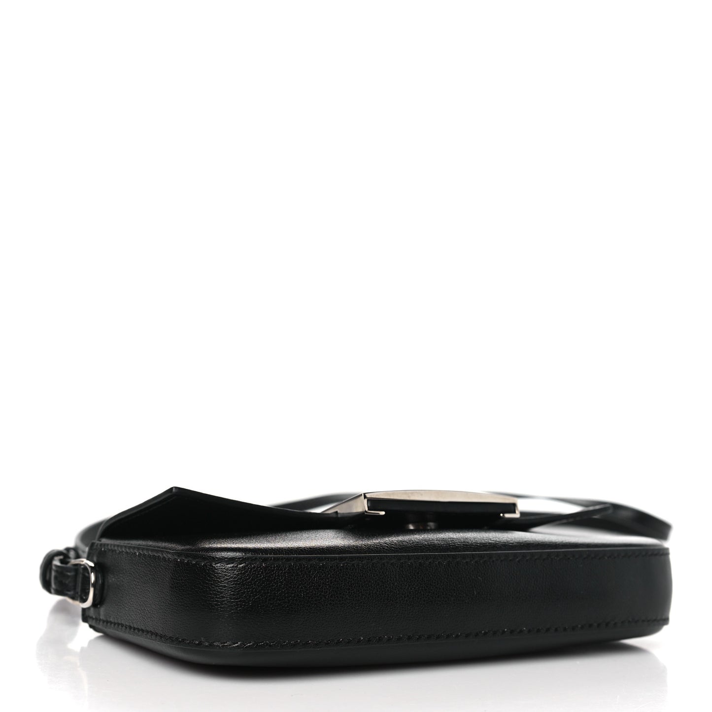 X MARC JACOBS Nappa Logo Phone Baguette Black