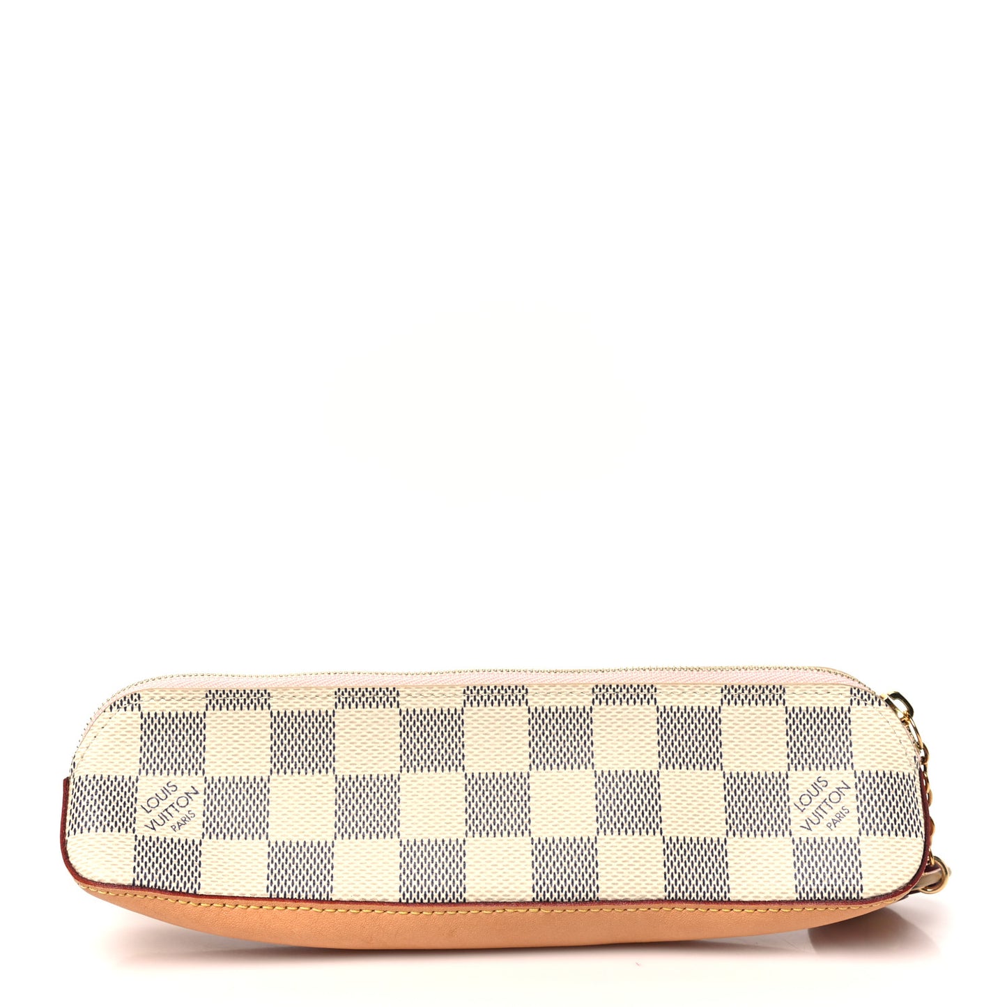 Damier Azur Elizabeth Pencil Pouch Rose Ballerine