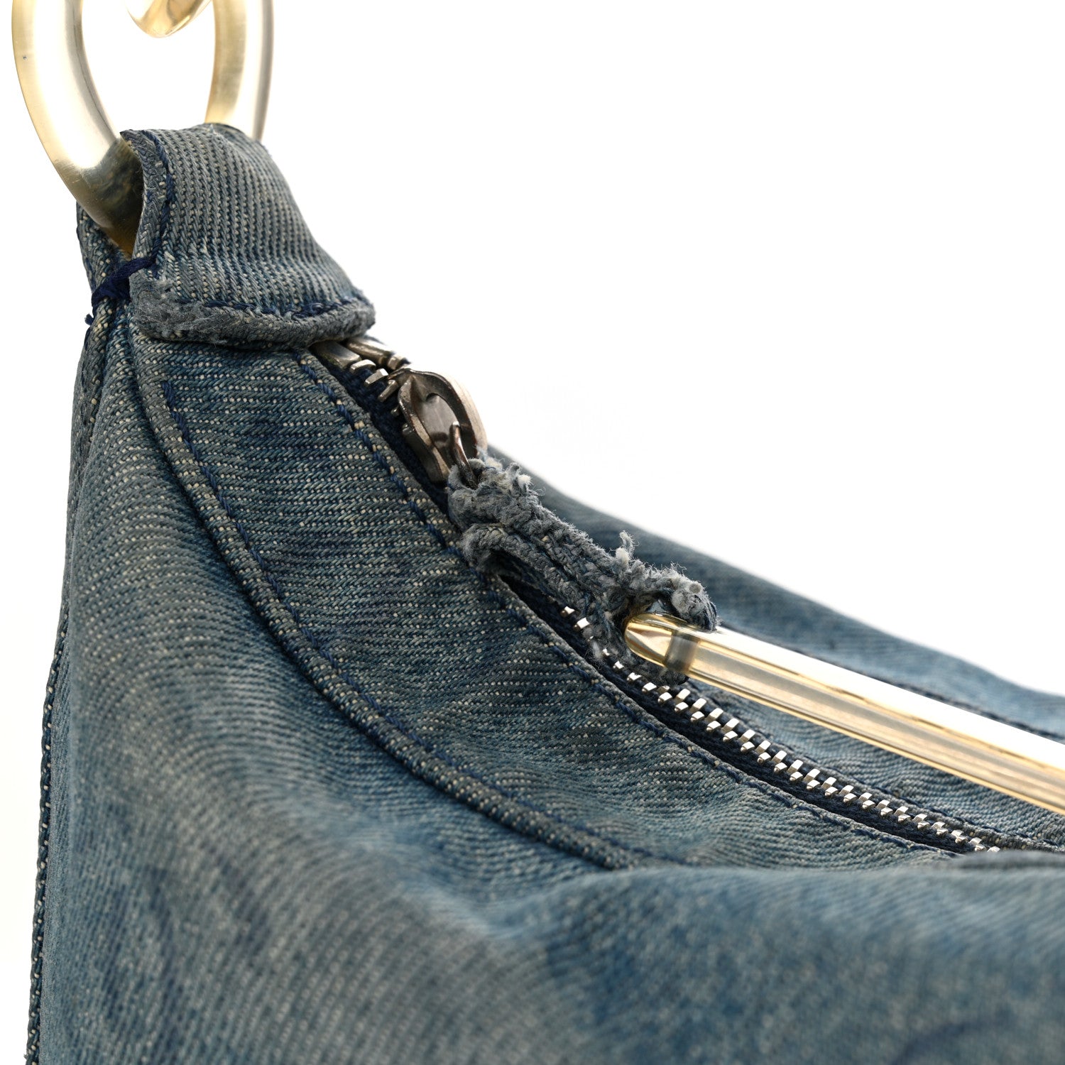 Chanel Denim CC Small Hobo Light Blue 11 of 15