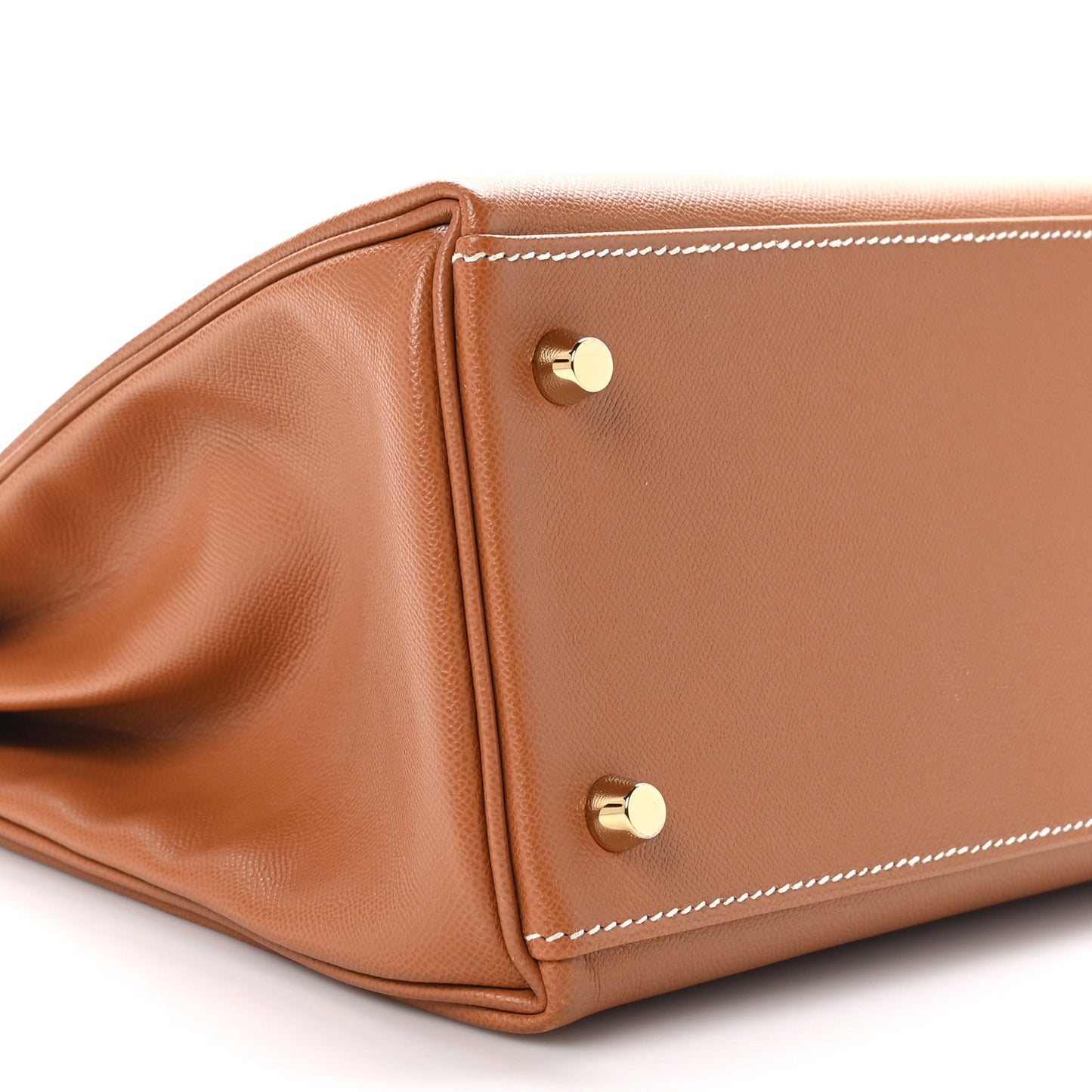 Madame Calfskin Kelly Retourne 28 Gold