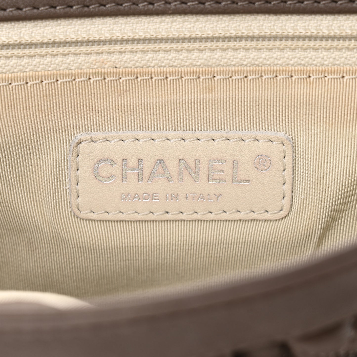 Washed Lambskin Quilted Mini Chain Around Flap Taupe