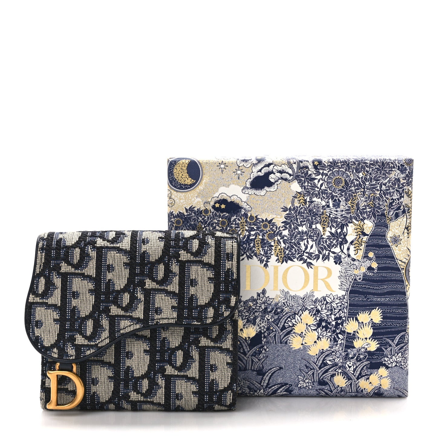 Saddle Lotus Wallet Blue