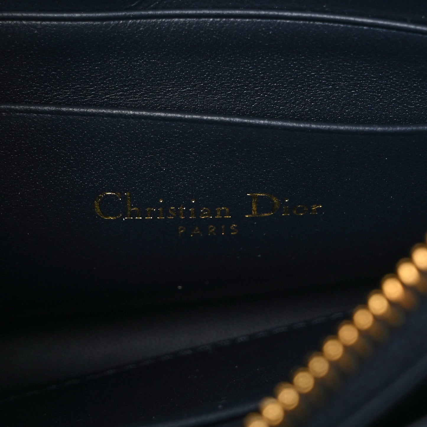 Patent Cannage Caro Zipped Pouch With Chain True Blue