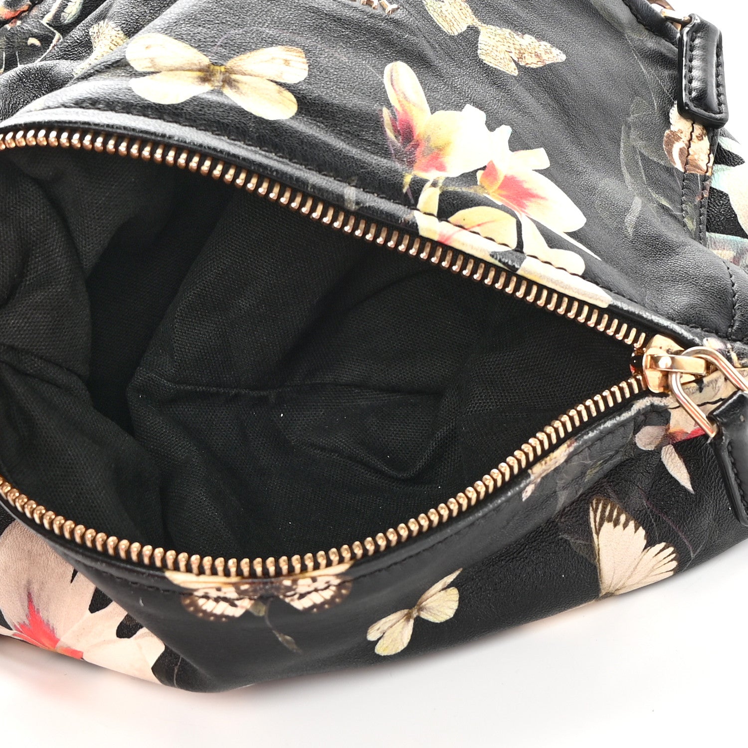 Givenchy Lambskin Magnolia and Moth Print Mini Pandora Black 6 of 16