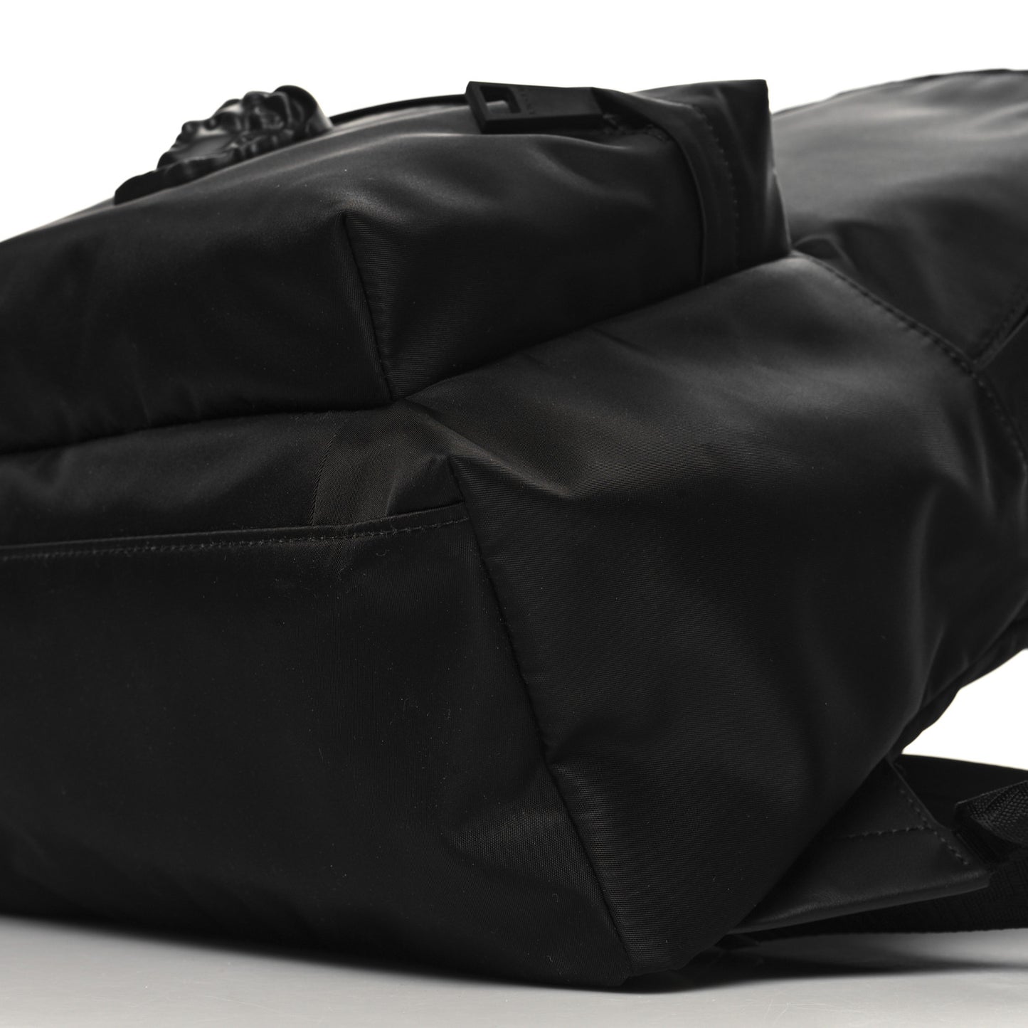 Nylon Palazzo Medusa Backpack Black