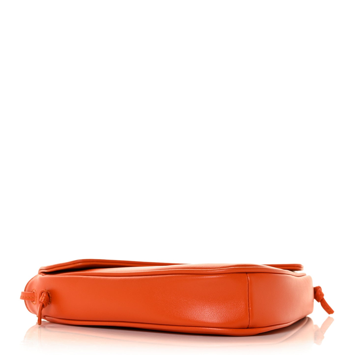 Smooth Calfskin Triangle Crossbody Bag Fluo Orange