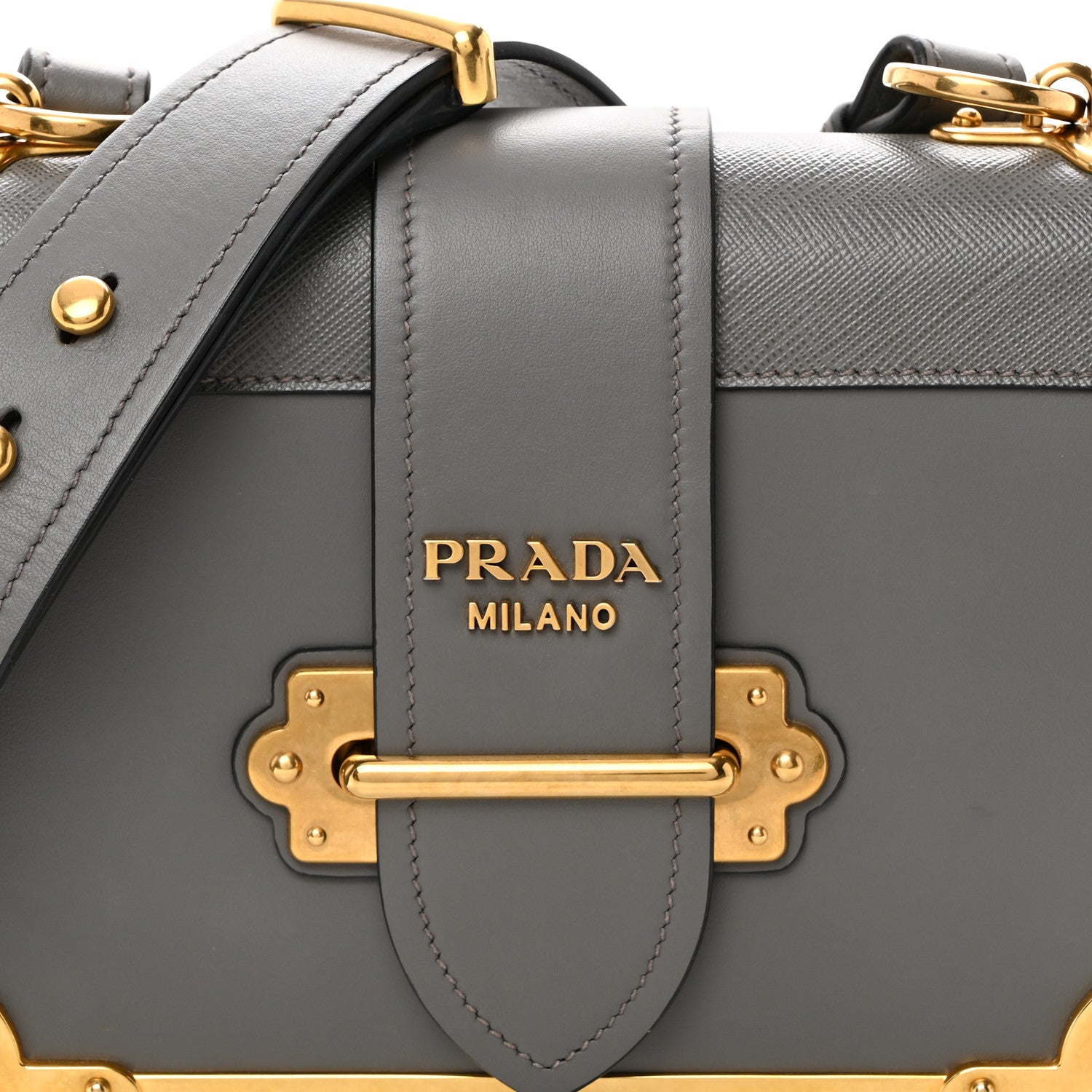 Prada City Calf Saffiano Cahier Bag Marmo 7 of 9
