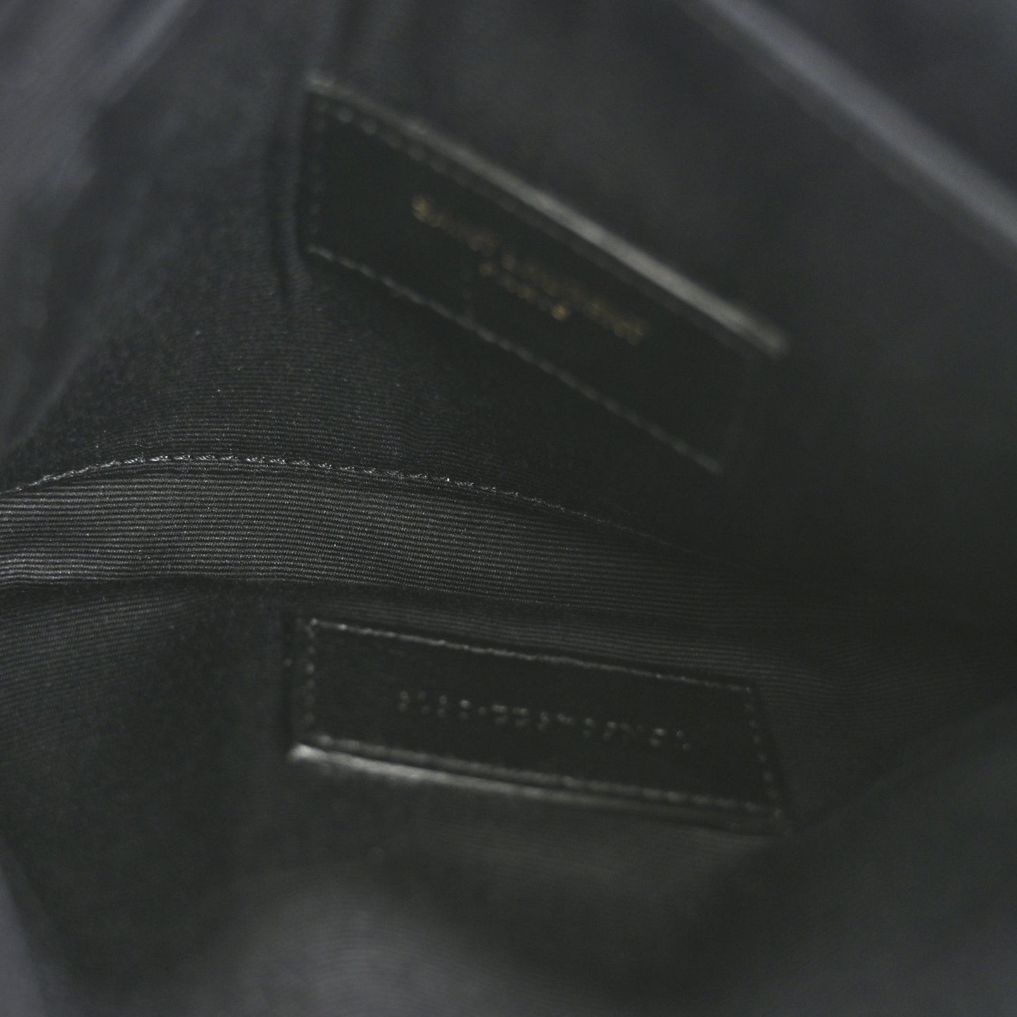 Grain De Poudre Chevron Monogram Bill Pouch Black
