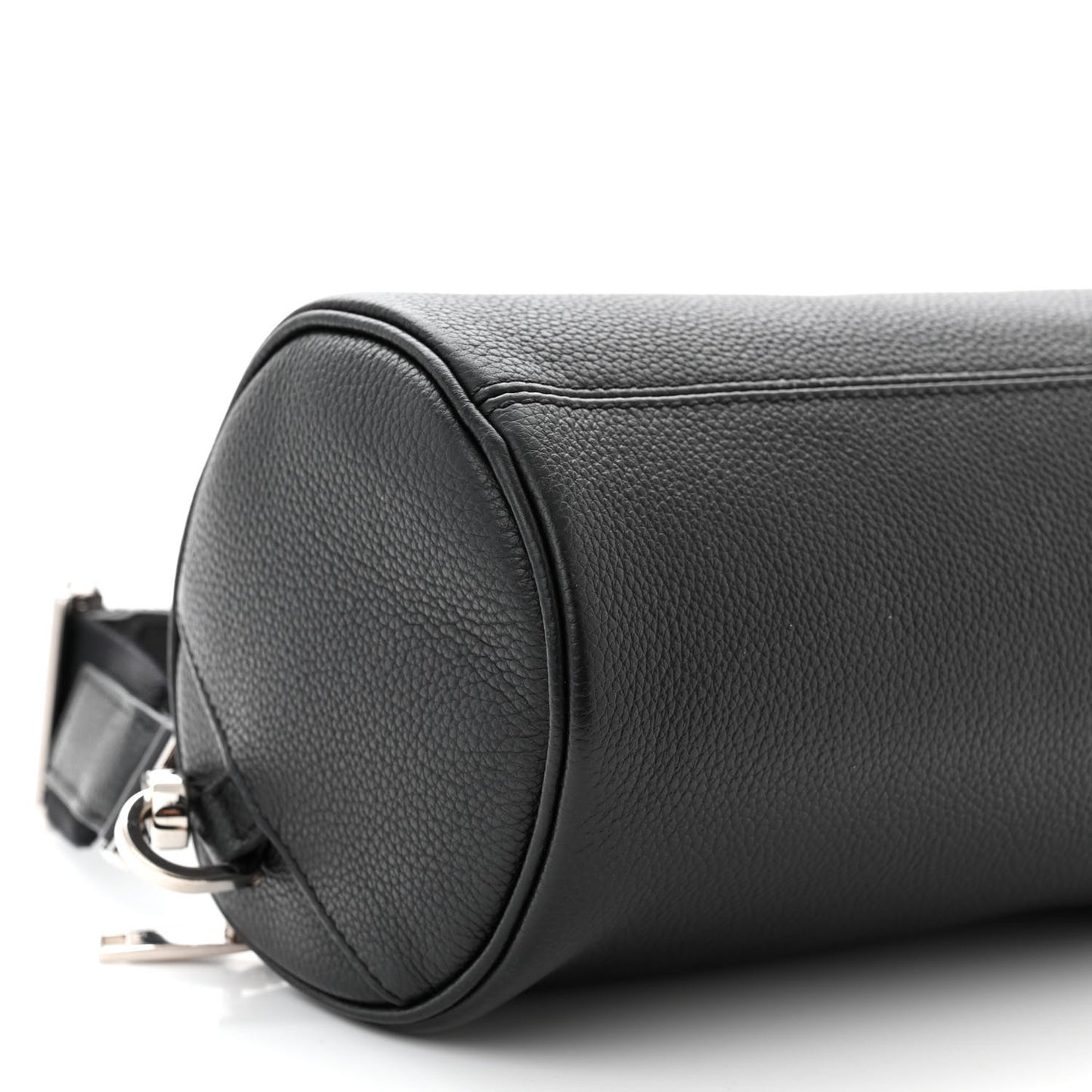 HOMME Grained Calfskin Mens Roller Pouch Black