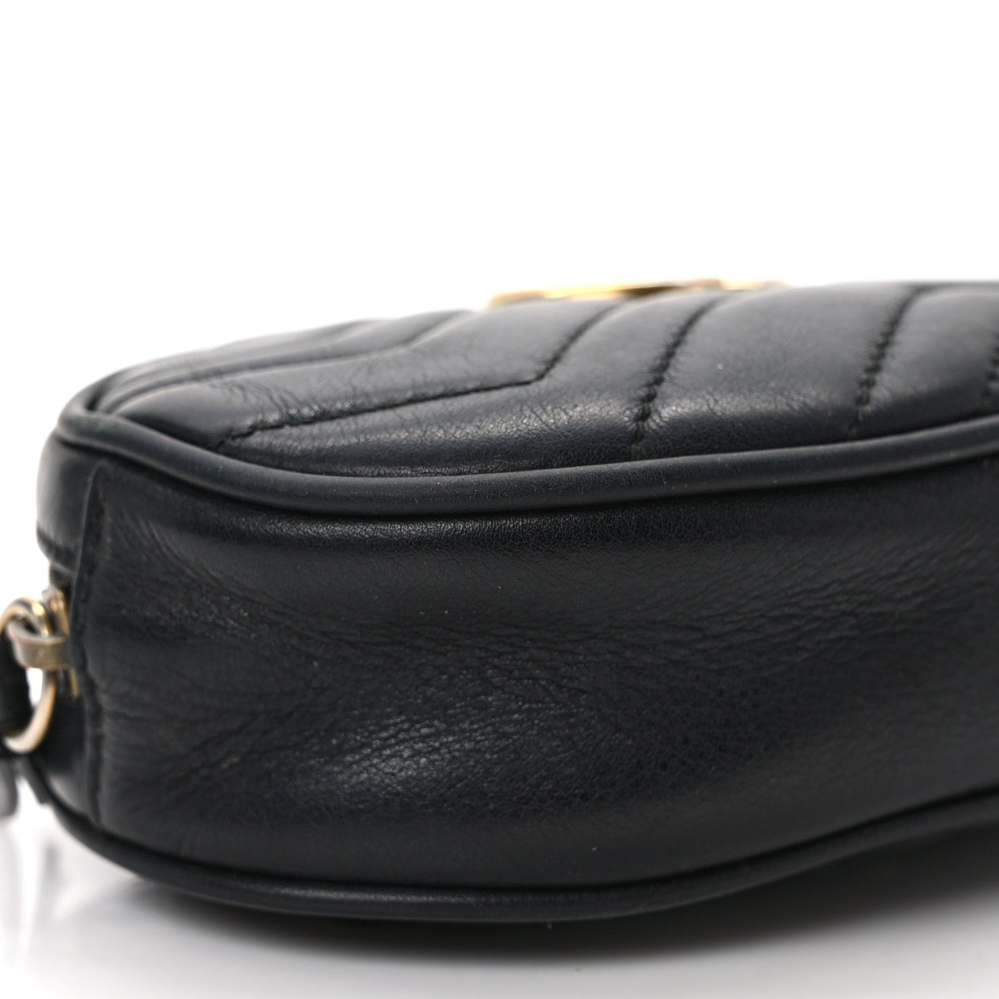 Calfskin Matelasse GG Marmont Belt Bag 85 34 Black