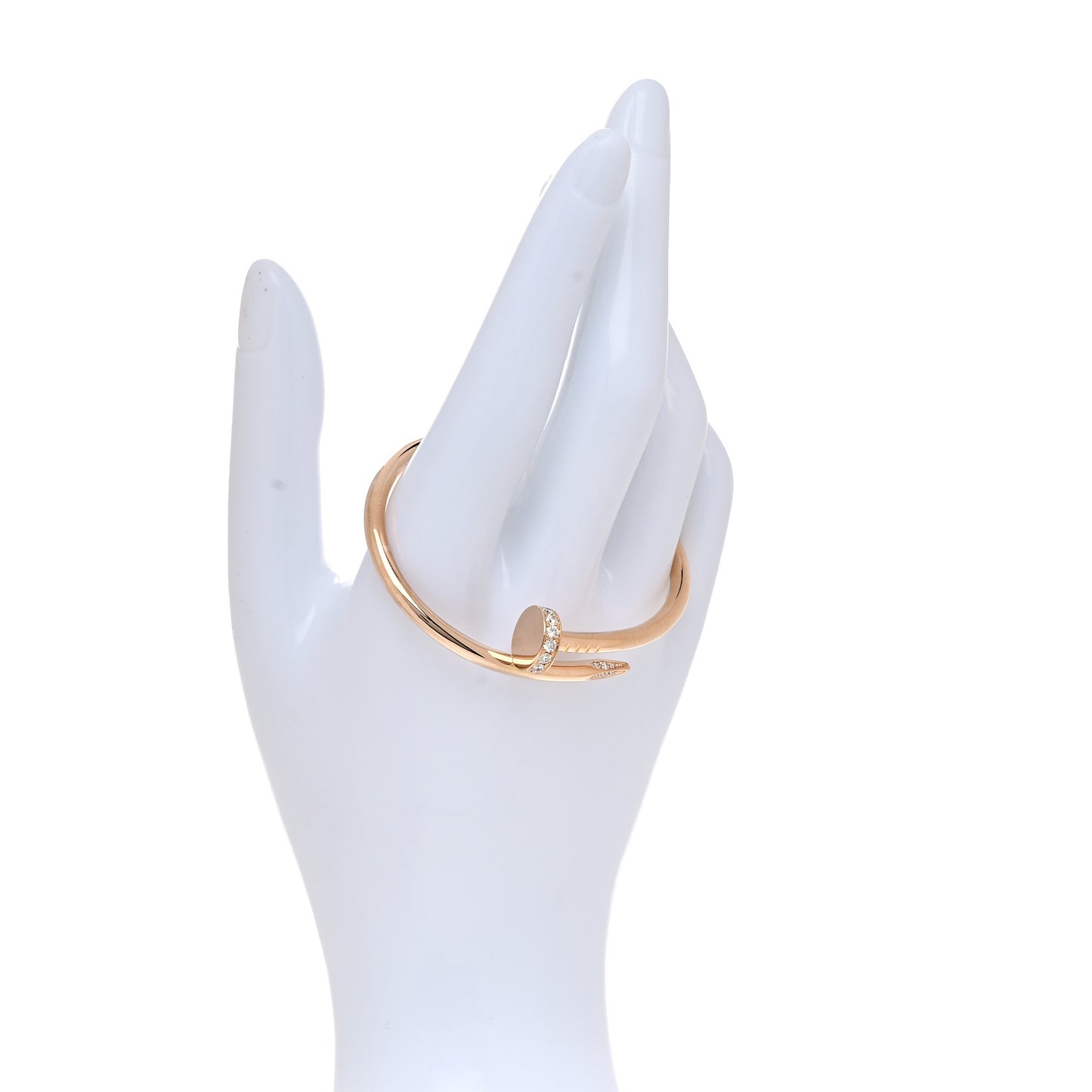 18K Pink Gold Diamond Juste Un Clou Bracelet 15