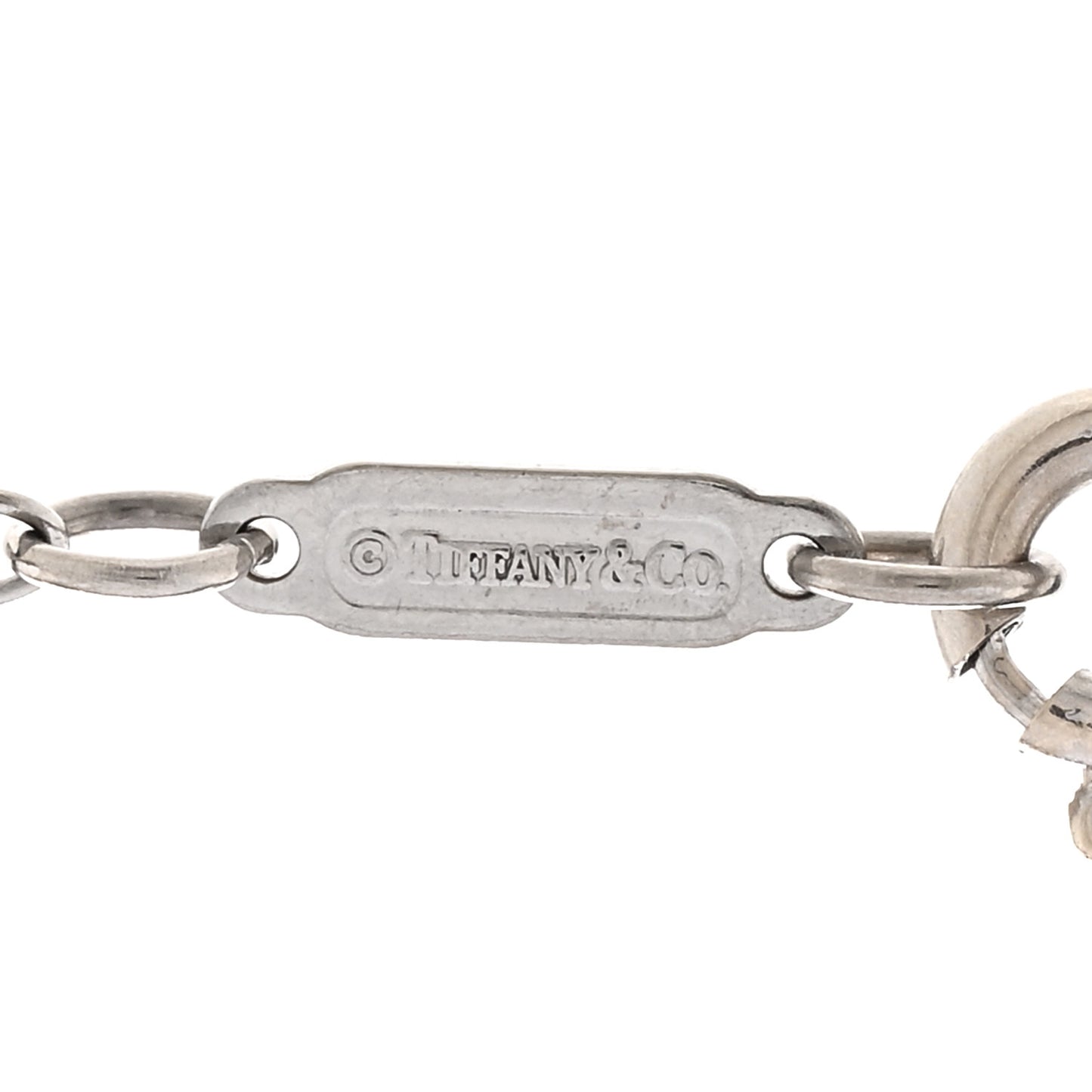 18K White Gold Diamond Mini Crown Key Pendant Necklace