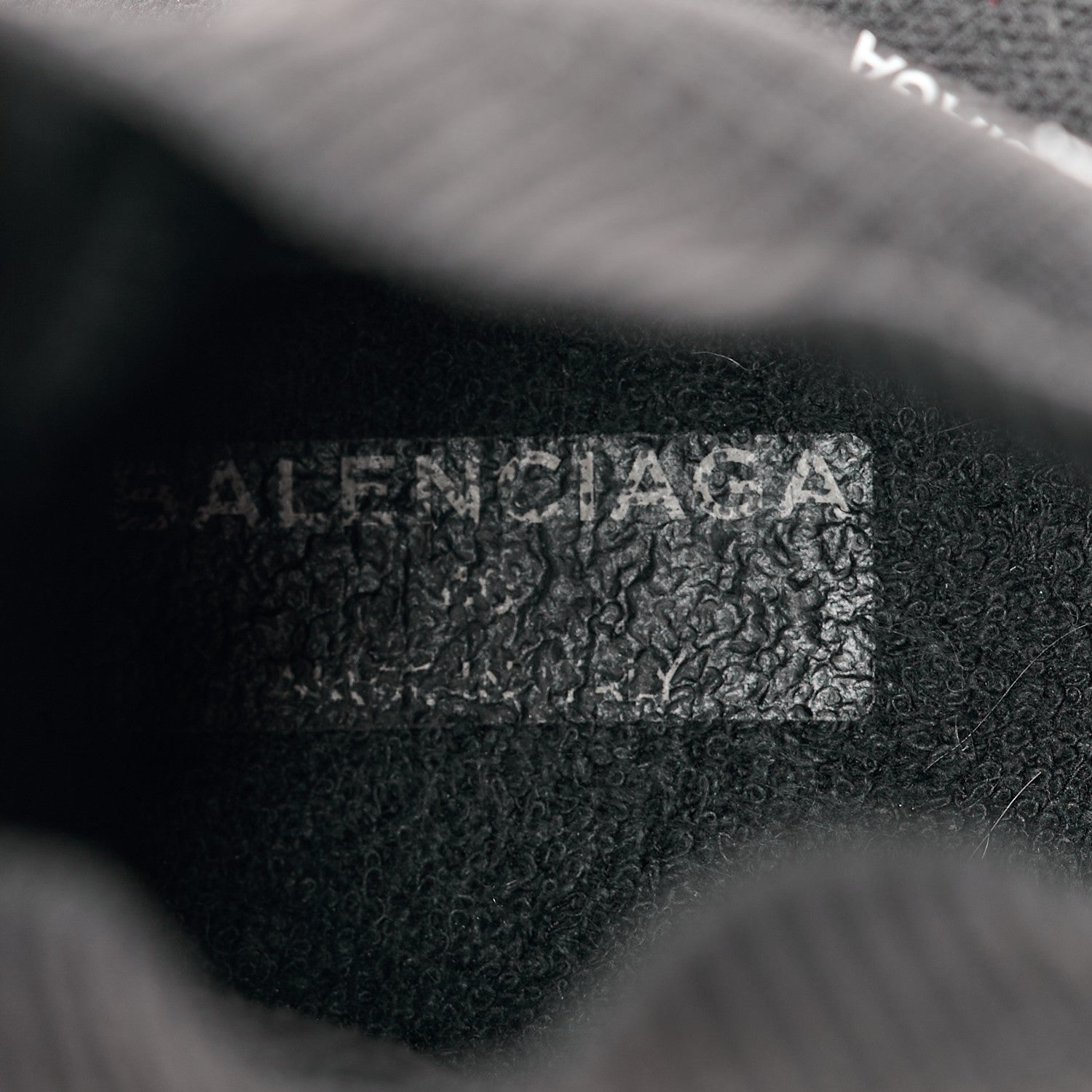 Balenciaga Neoprene Knit Allover Logo Bi-Color Sole Womens Speed Sneakers 40 Black White 7 of 8