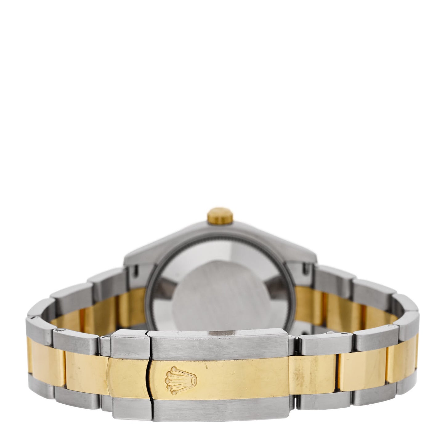 Stainless Steel 18K Yellow Gold Diamond Black Mother of Pearl 31mm Oyster Perpetual Datejust Watch 278273