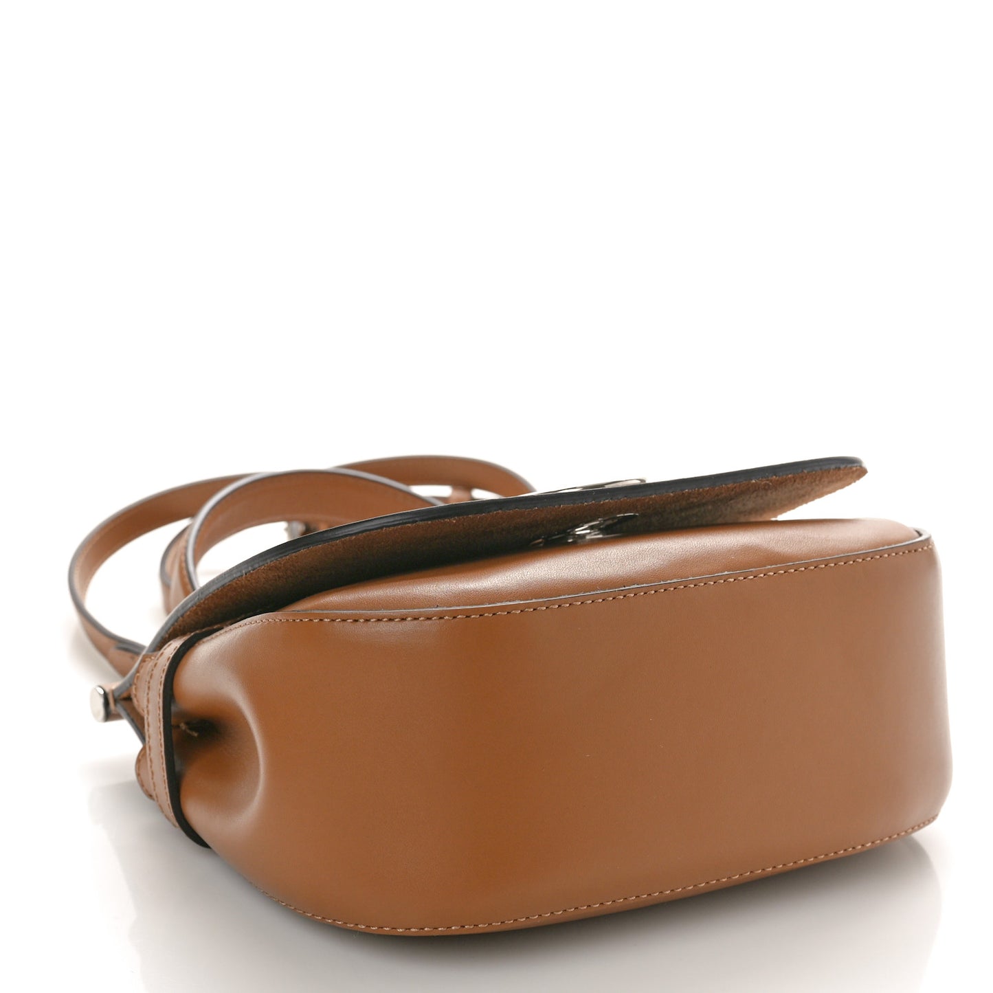 Calfskin Small Amberley Satchel Braun