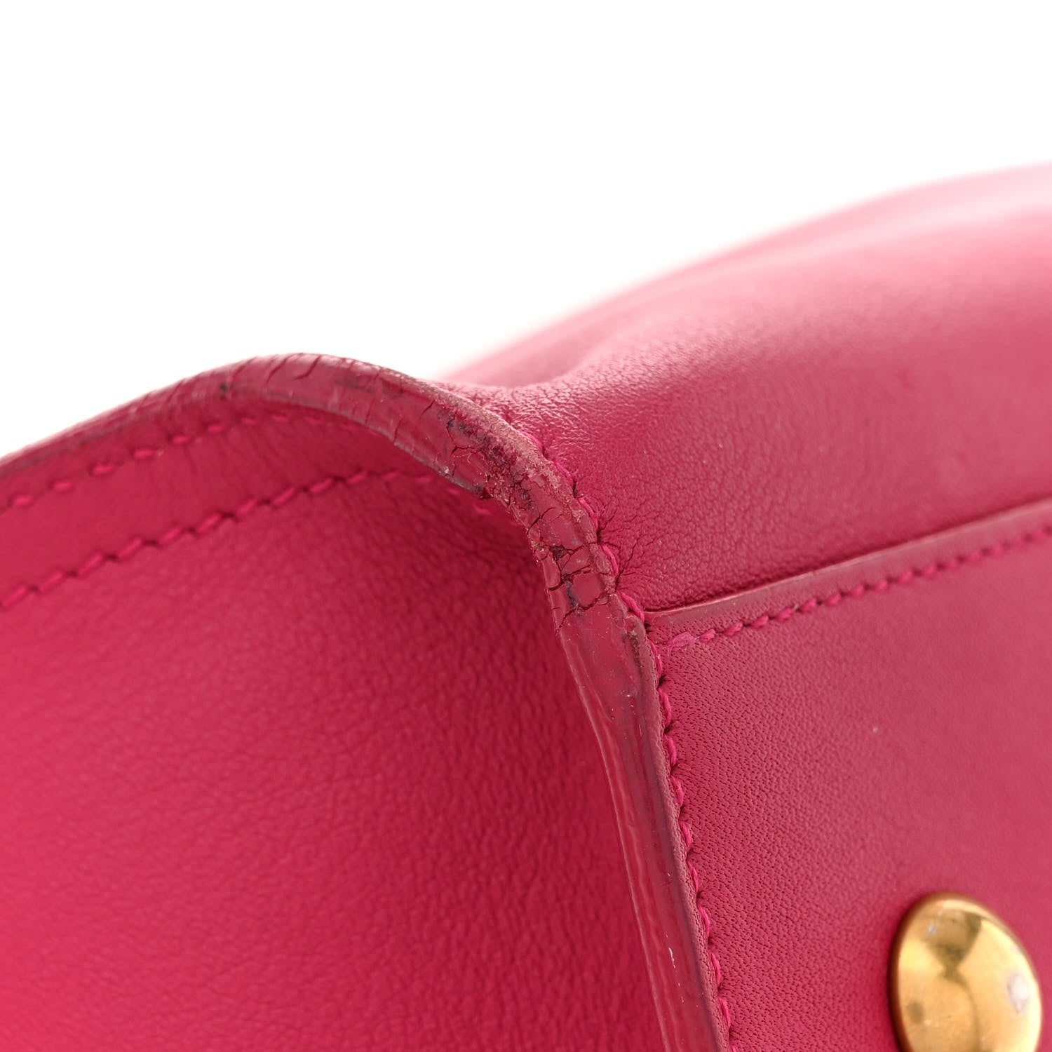 Saint Laurent Calfskin Small Classic Y Cabas Fuchsia 18 of 19