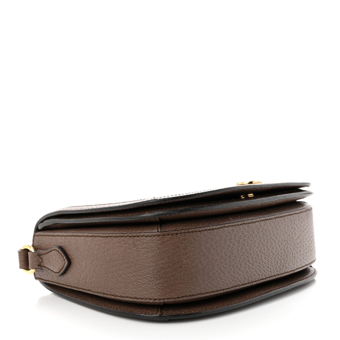 GG Supreme Monogram Web Small Ophidia Flap Messenger Bag Brown