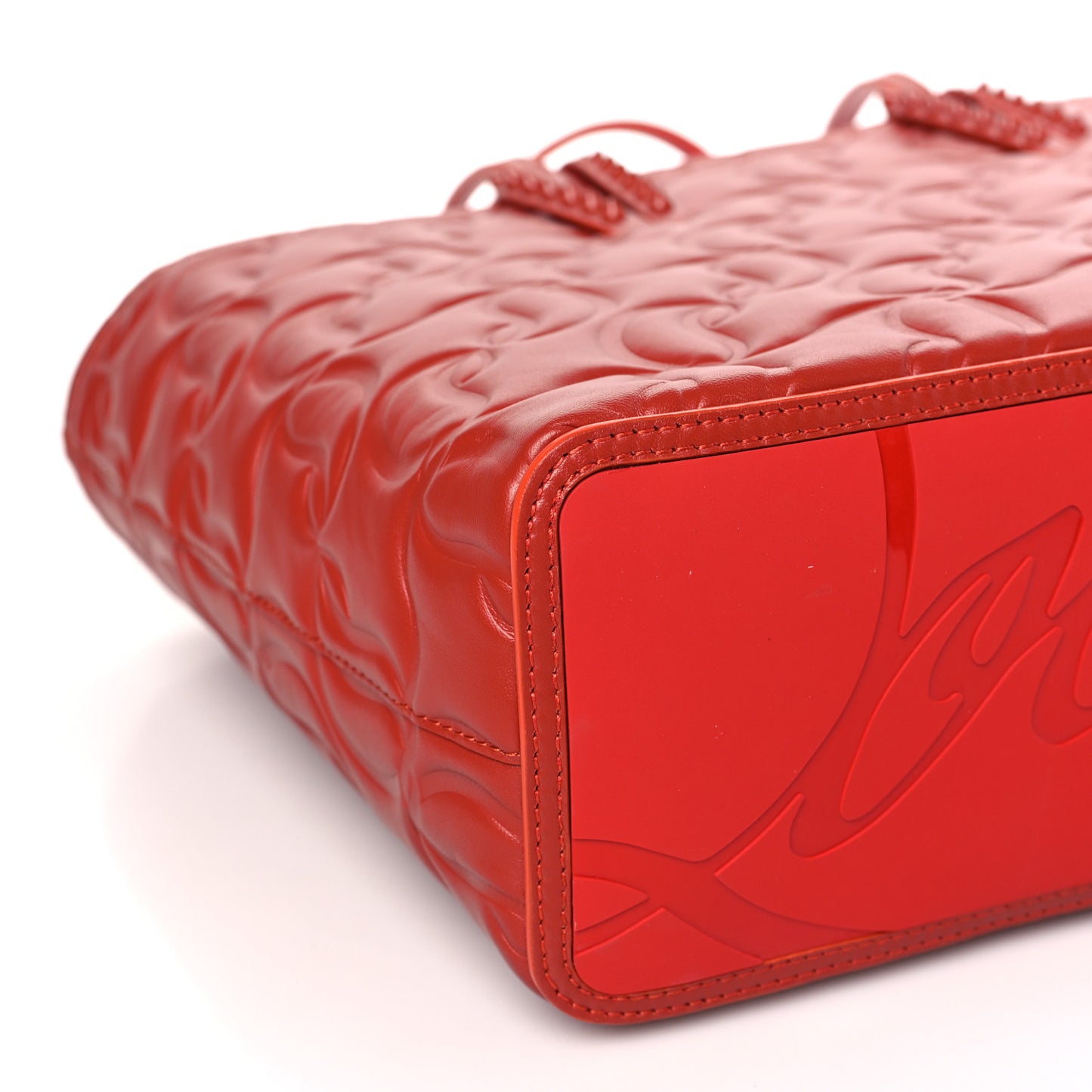 Nappa Embossed East West Cabata Tote Rouquine