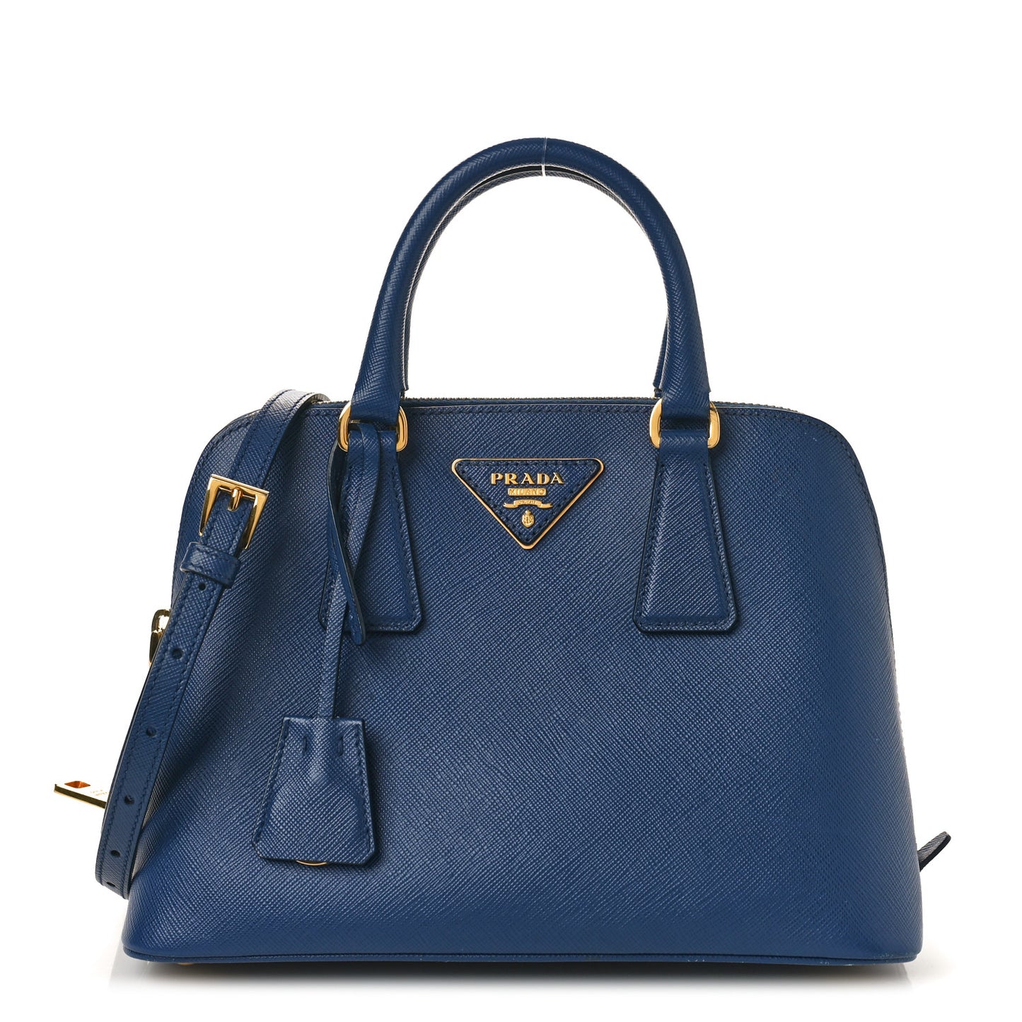 Saffiano Lux Small Promenade Tote Bluette