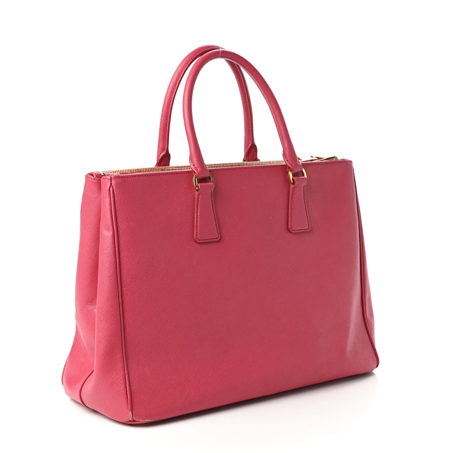 Prada Saffiano Large Galleria Double Zip Tote Peonia 3 of 14