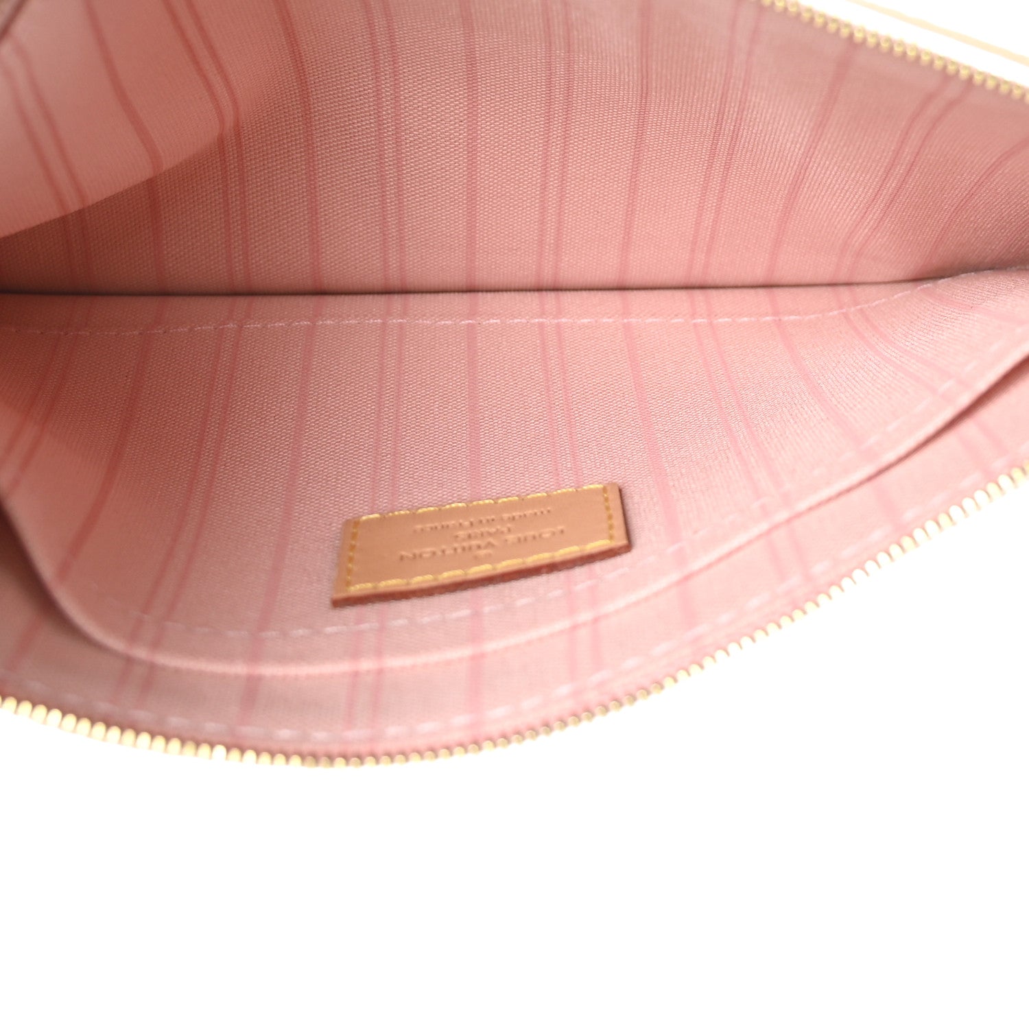 Louis Vuitton Damier Azur Neverfull MM GM Pochette Rose Ballerine 5 of 6