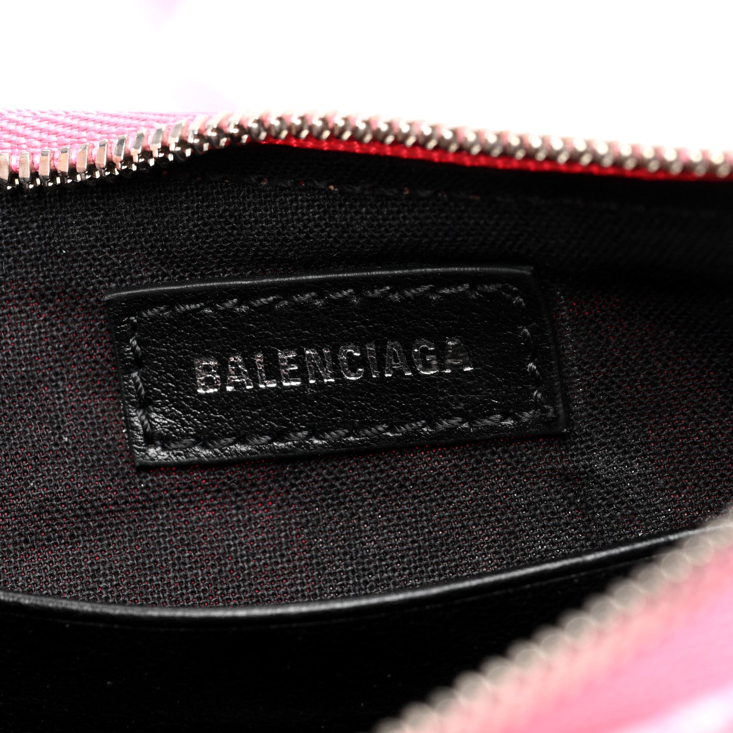 Balenciaga Washed Denim BB Monogram Le Cagole Mini Purse With Chain Pink 6 of 9